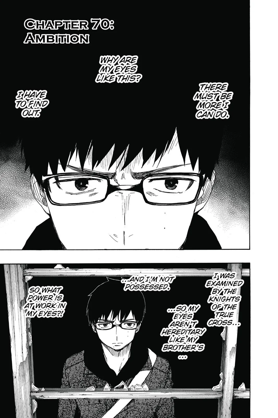 Blue Exorcist, chapter 70, page 1