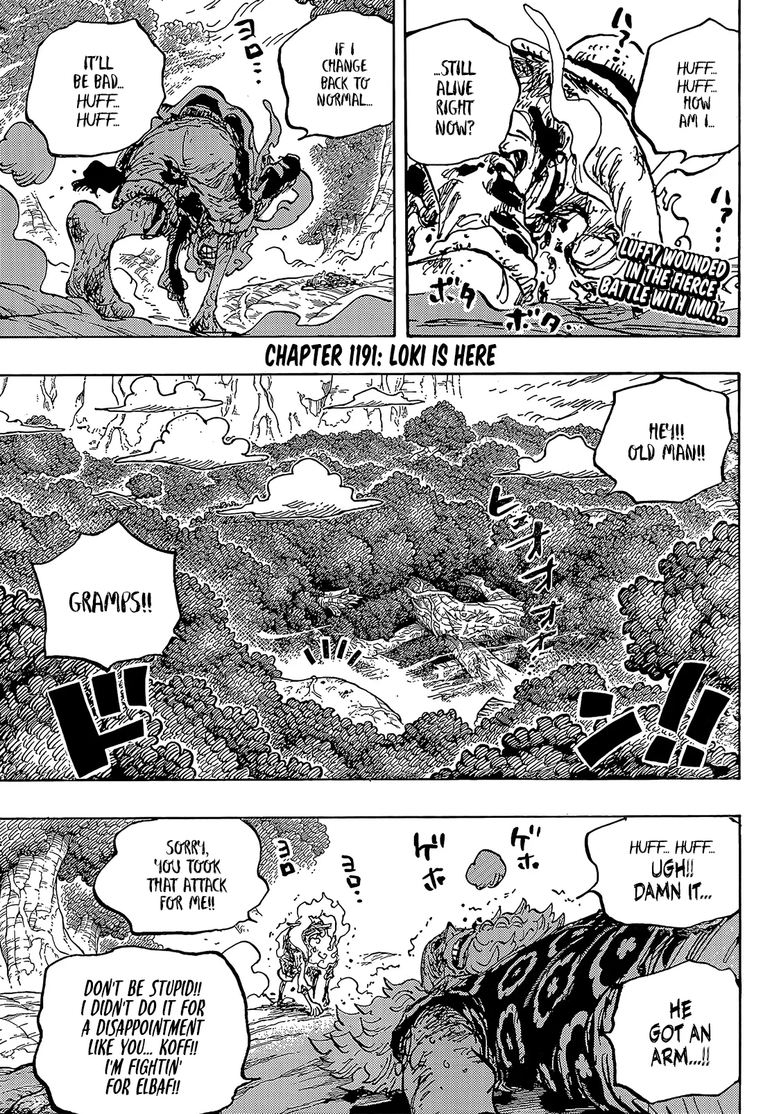 One Piece Manga, chapter 1191, page 2