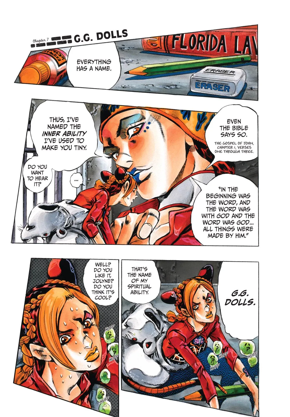 JoJo's Bizarre Adventure - Part 6 - Stone Ocean, chapter 7, page 1