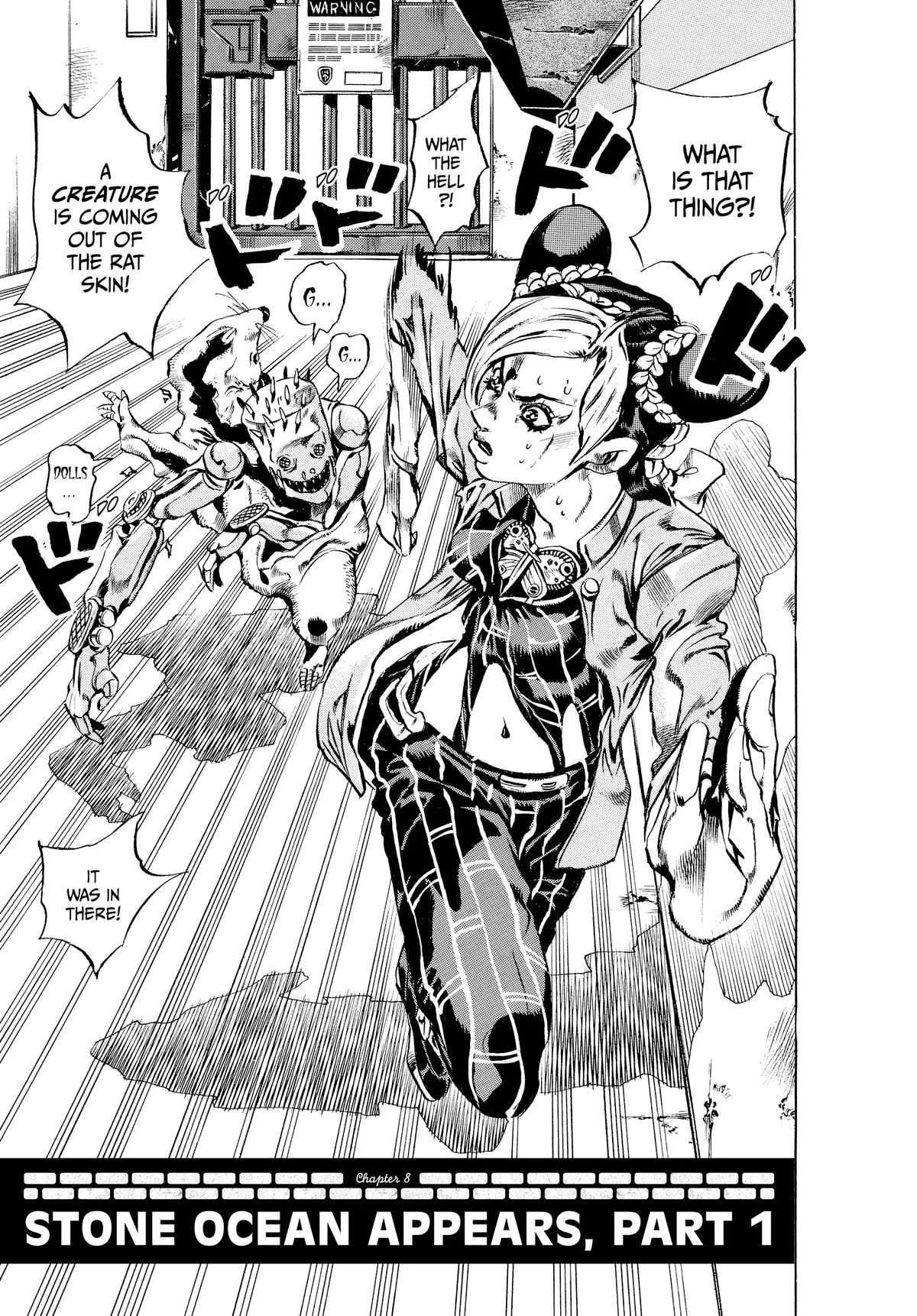 JoJo's Bizarre Adventure - Part 6 - Stone Ocean, chapter 8, page 1