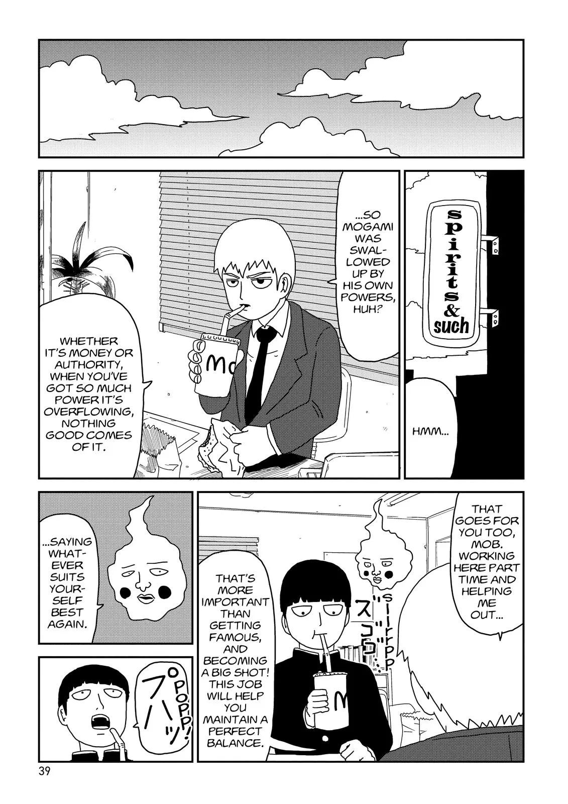 Mob Psycho 100, chapter 67, page 38
