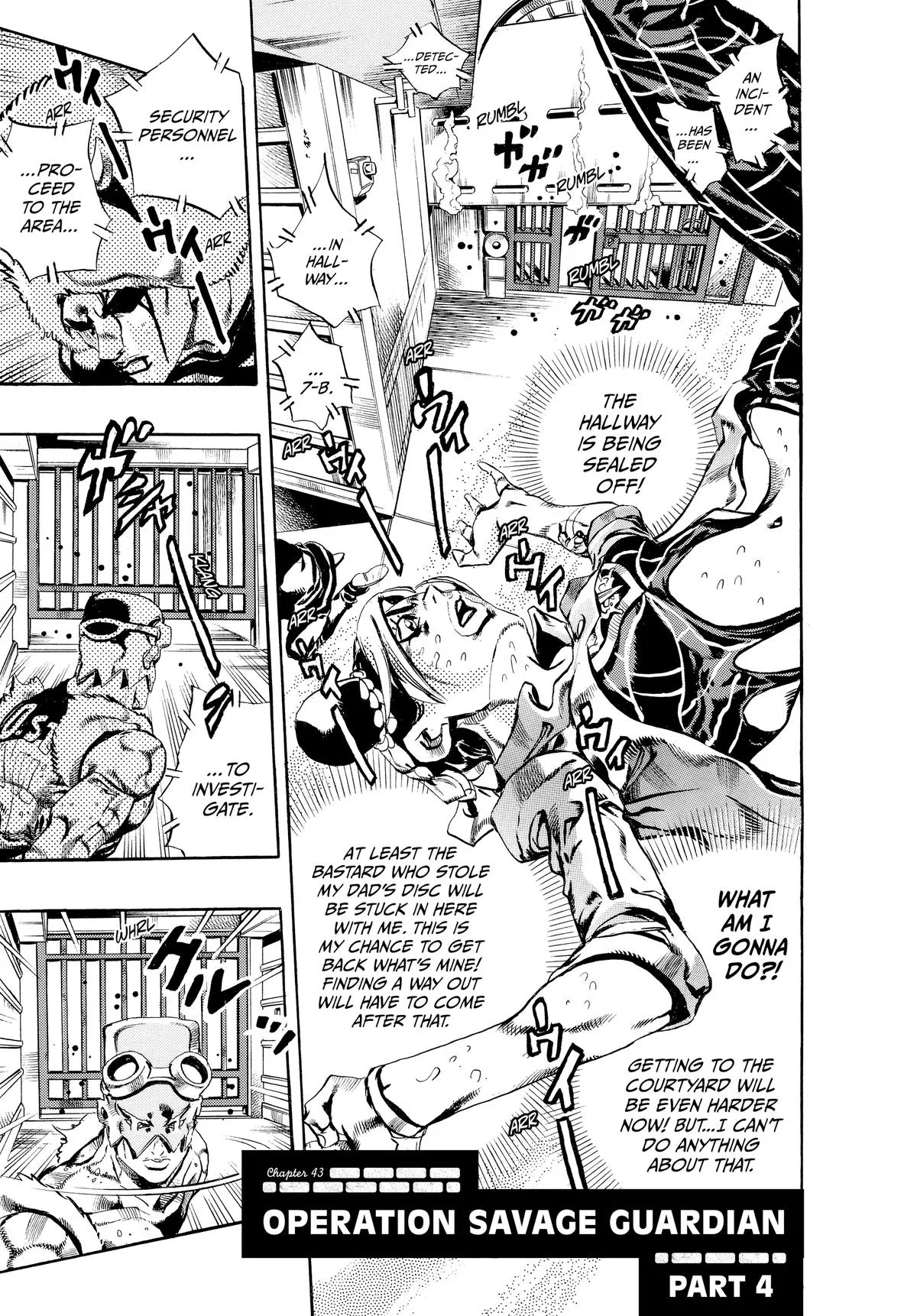 JoJo's Bizarre Adventure - Part 6 - Stone Ocean, chapter 43, page 1