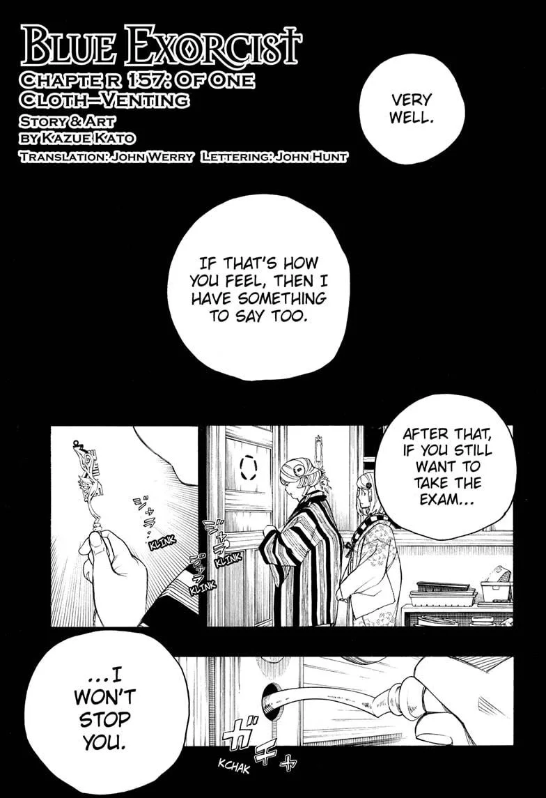 Blue Exorcist, chapter 157, page 1