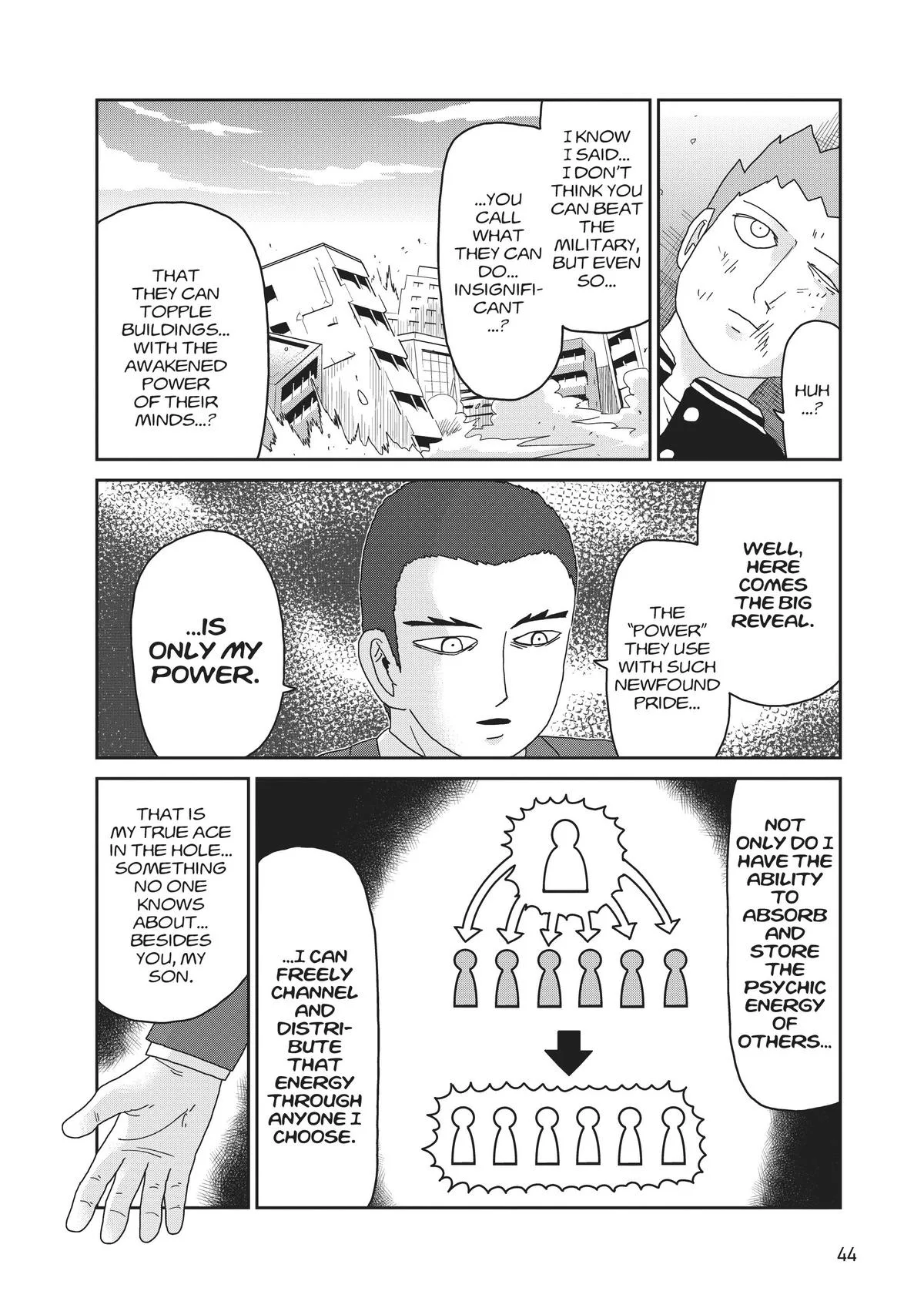 Mob Psycho 100, chapter 89, page 45