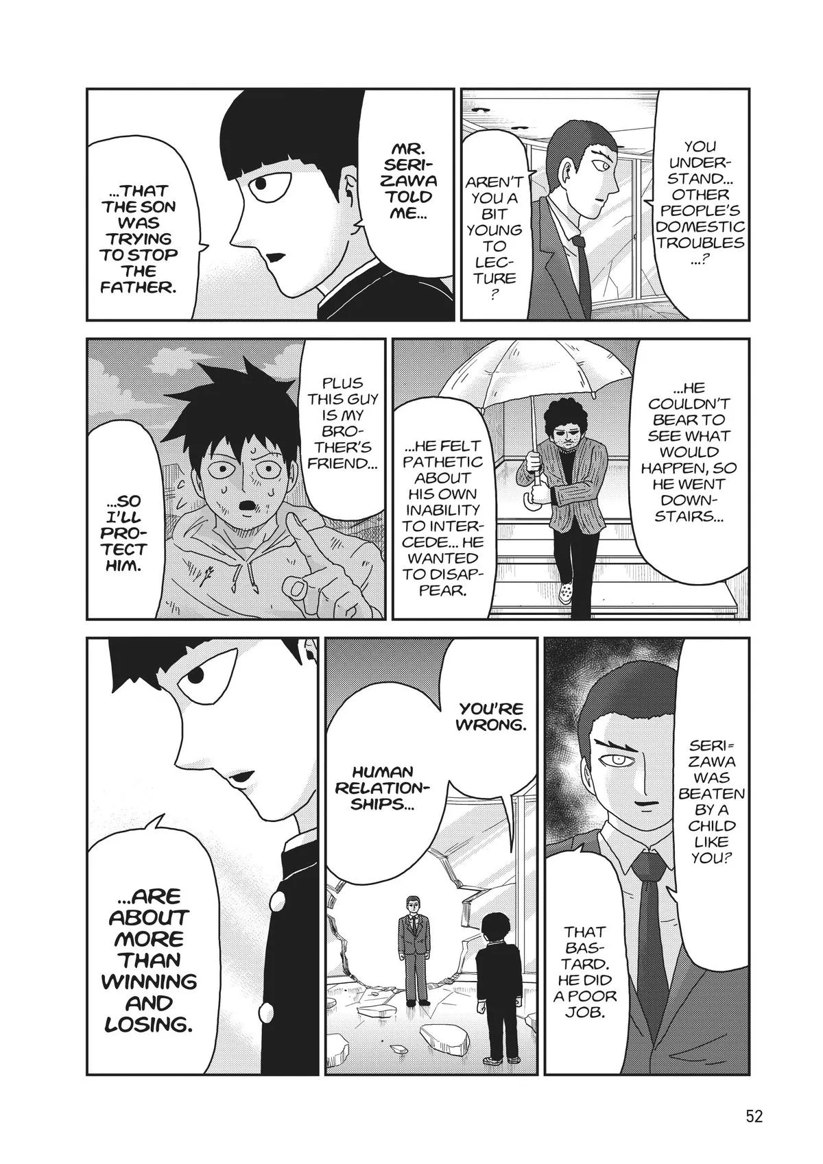 Mob Psycho 100, chapter 89, page 53