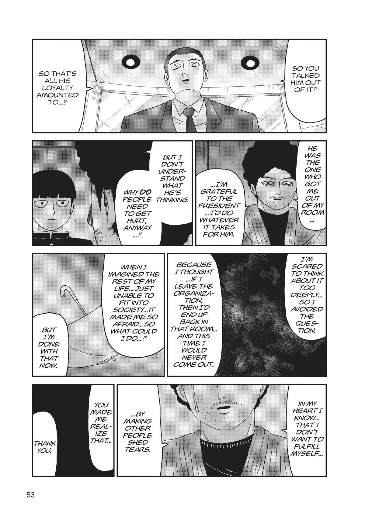Mob Psycho 100, chapter 89, page 54
