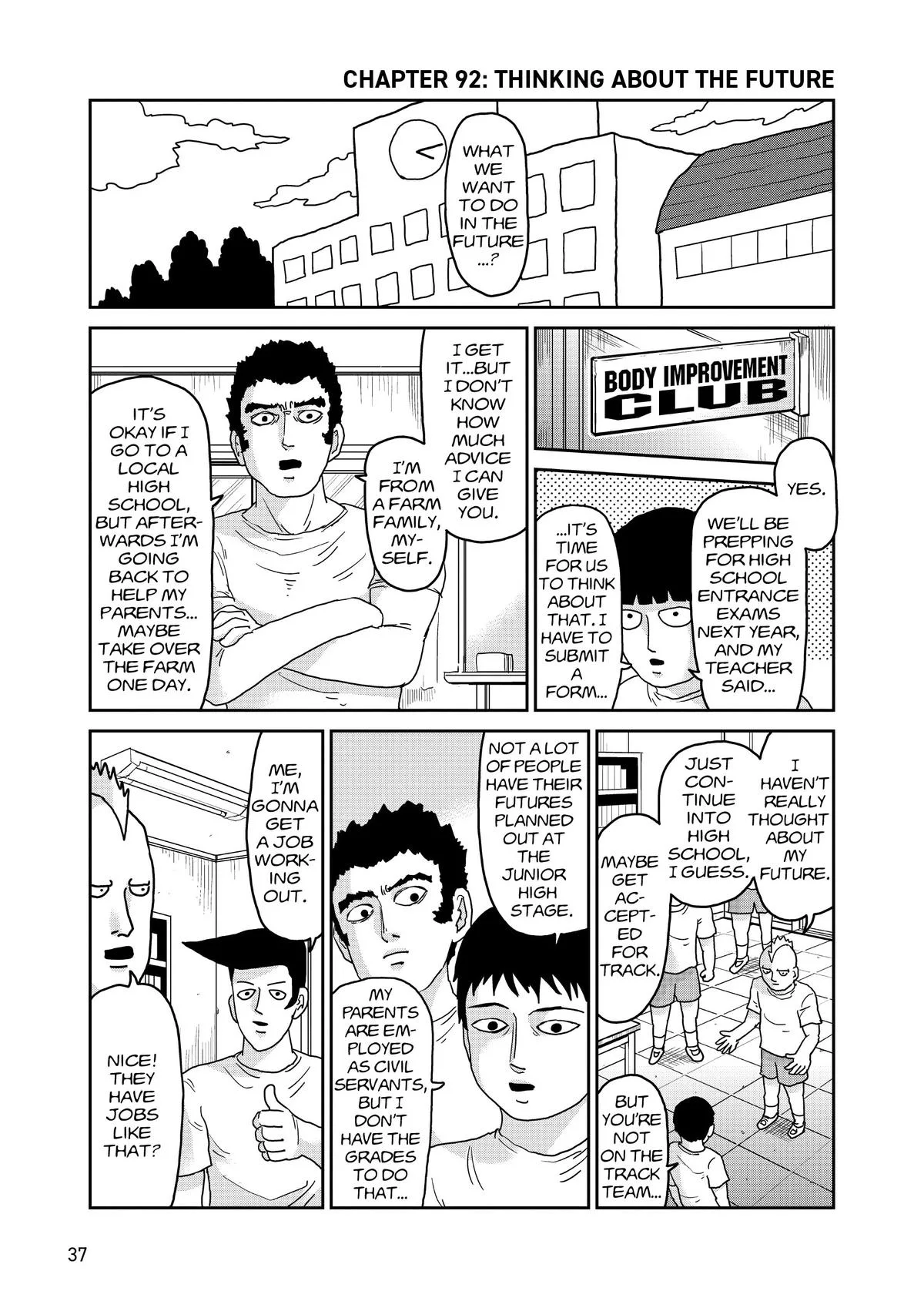 Mob Psycho 100, chapter 92, page 1
