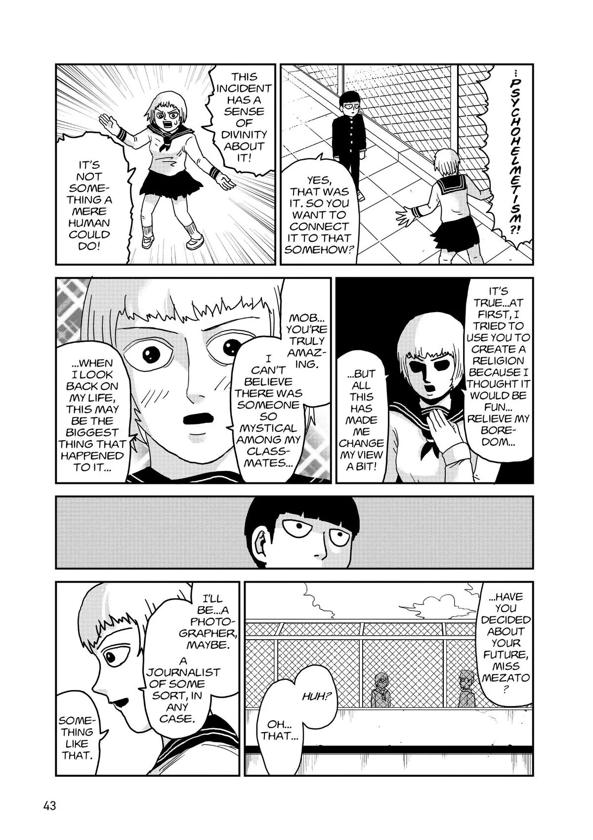 Mob Psycho 100, chapter 92, page 7
