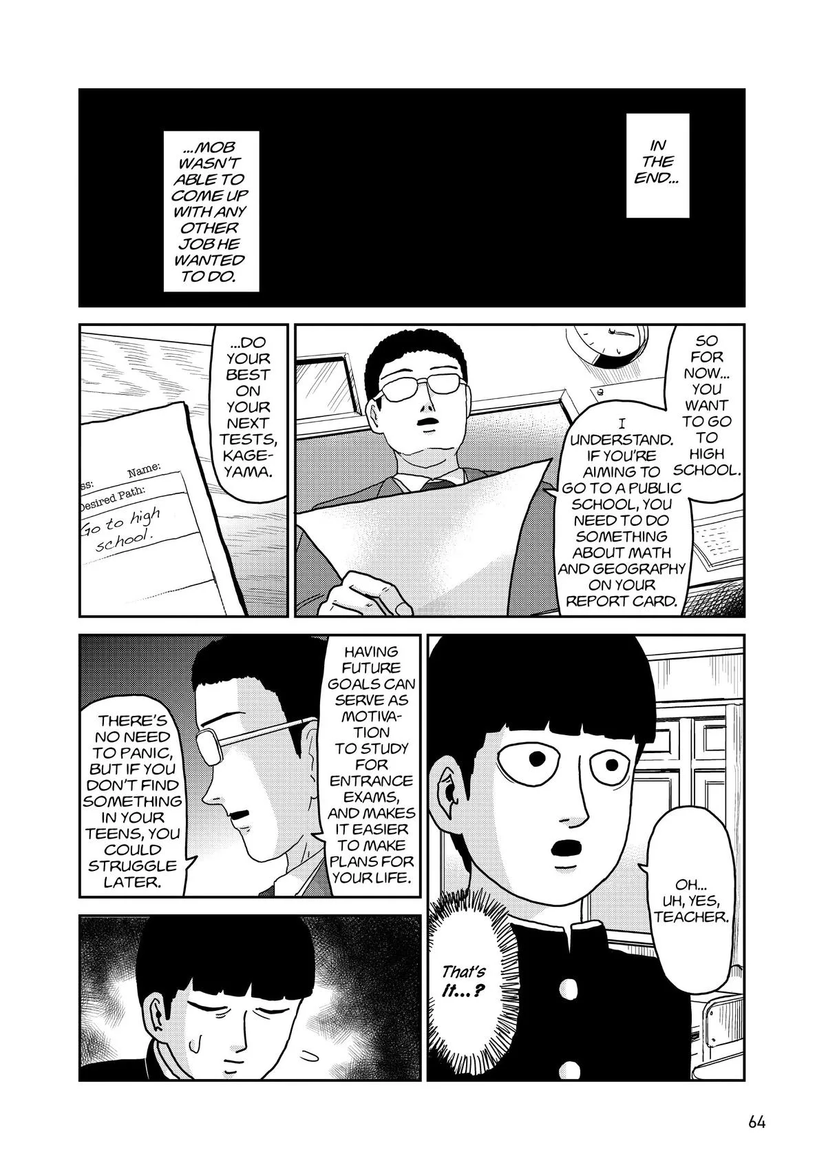 Mob Psycho 100, chapter 92, page 28