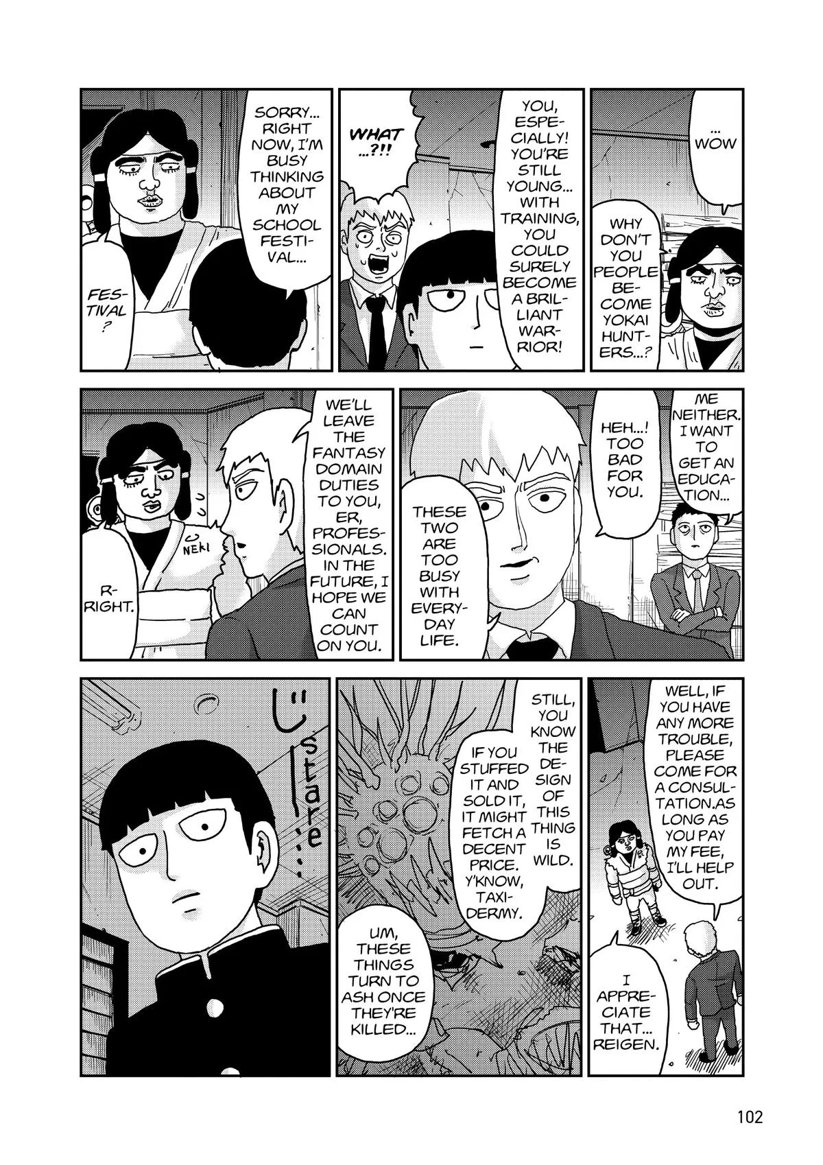 Mob Psycho 100, chapter 93, page 34