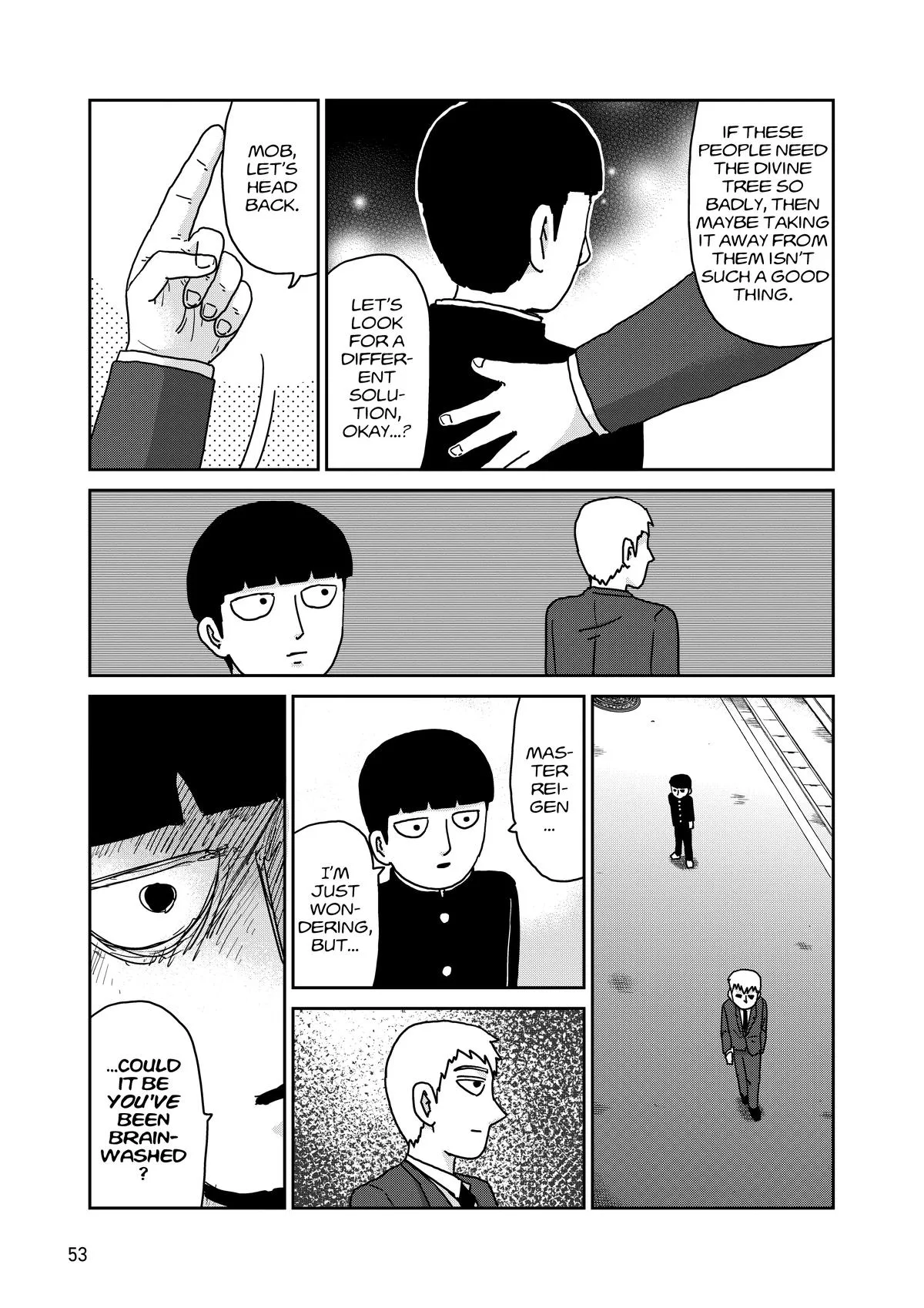 Mob Psycho 100, chapter 96, page 54
