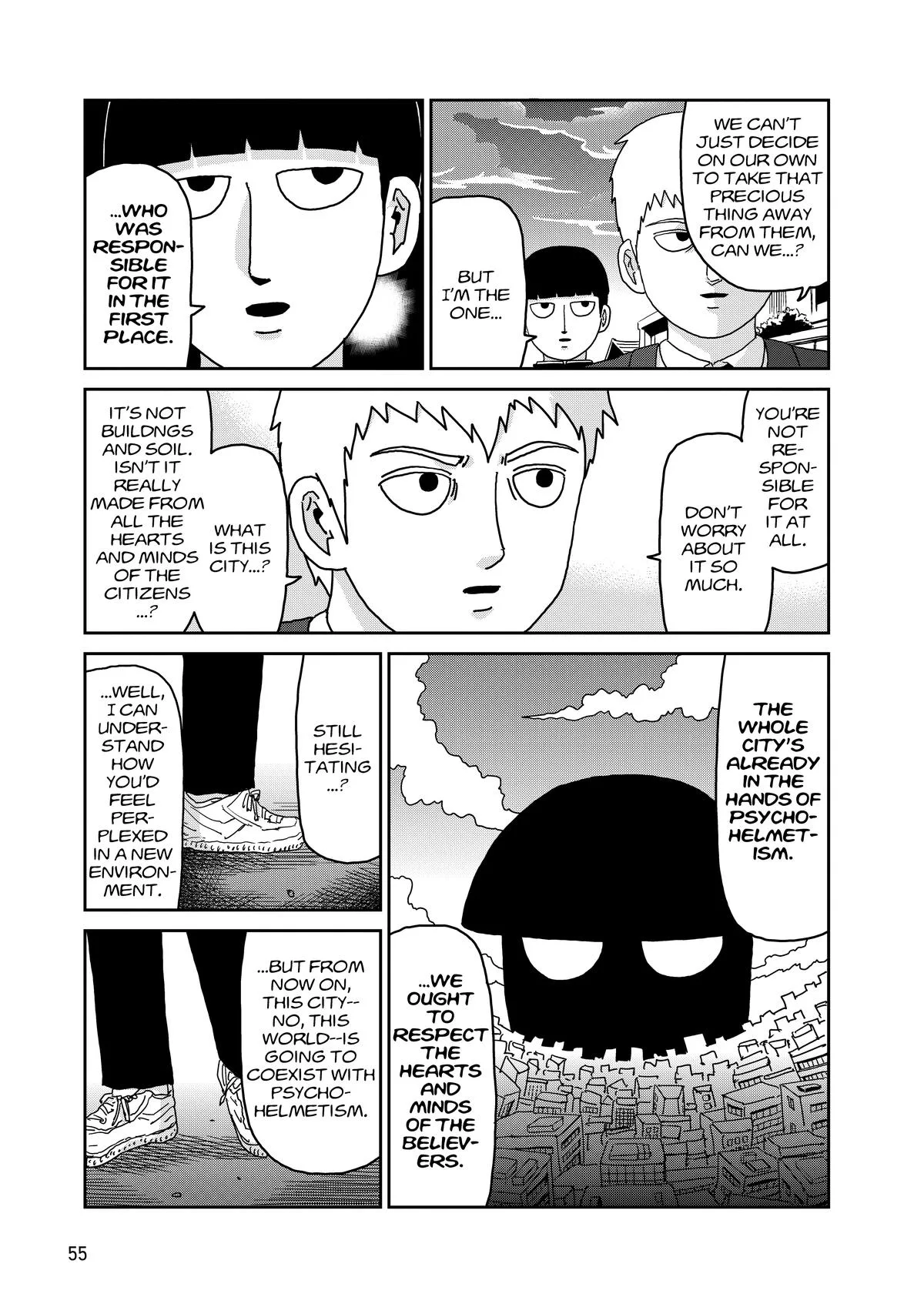 Mob Psycho 100, chapter 96, page 56