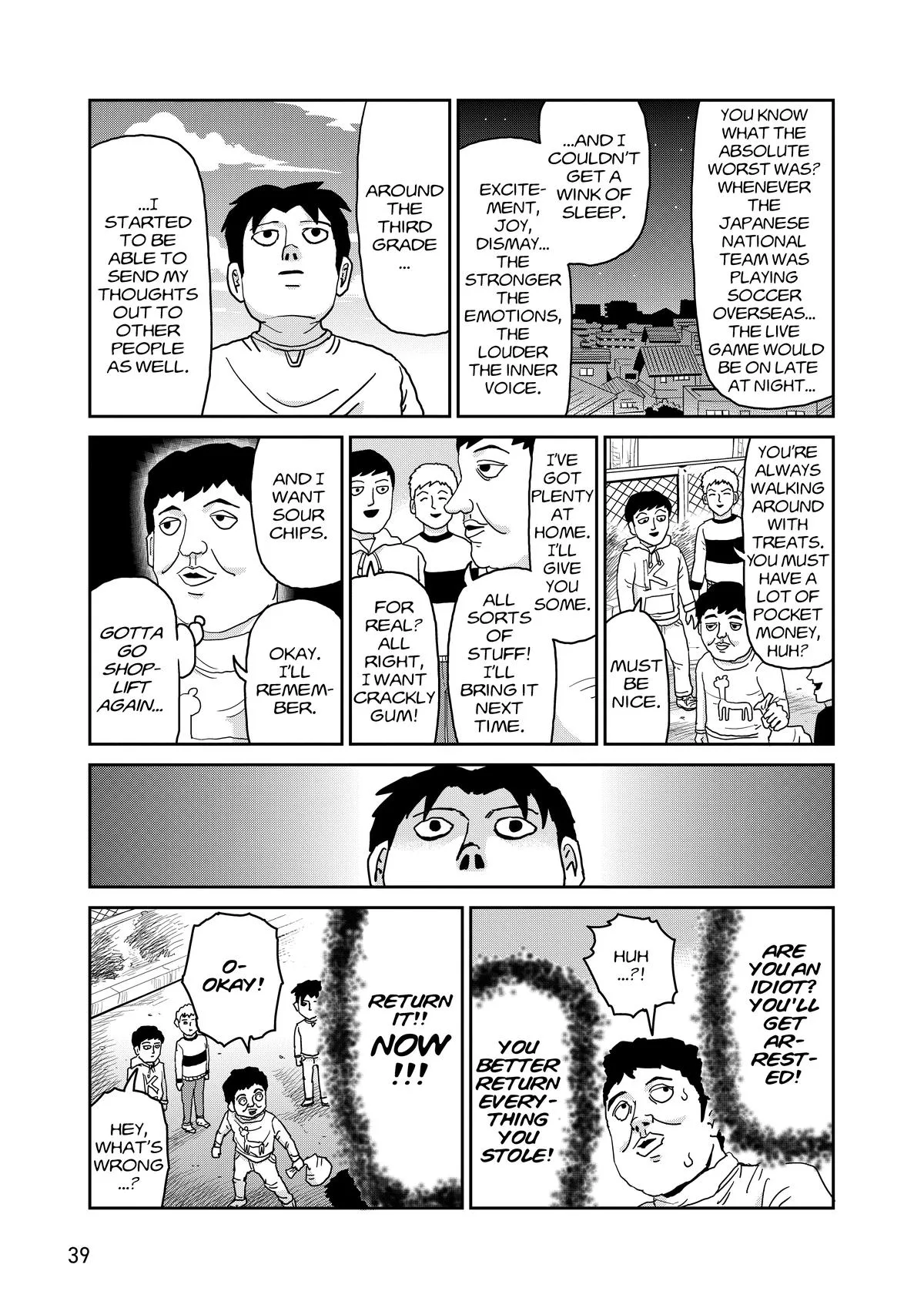 Mob Psycho 100, chapter 98, page 40