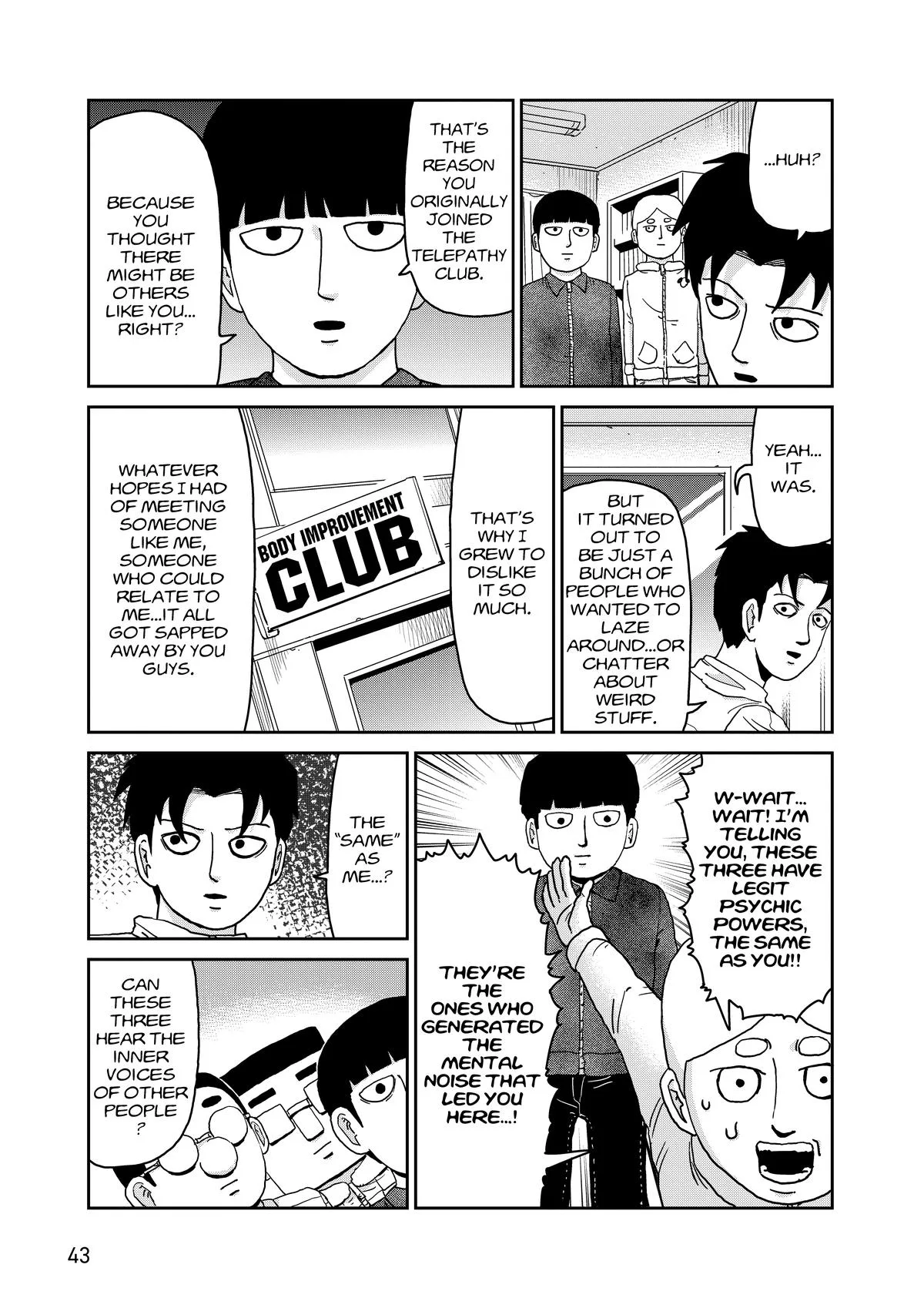 Mob Psycho 100, chapter 98, page 44