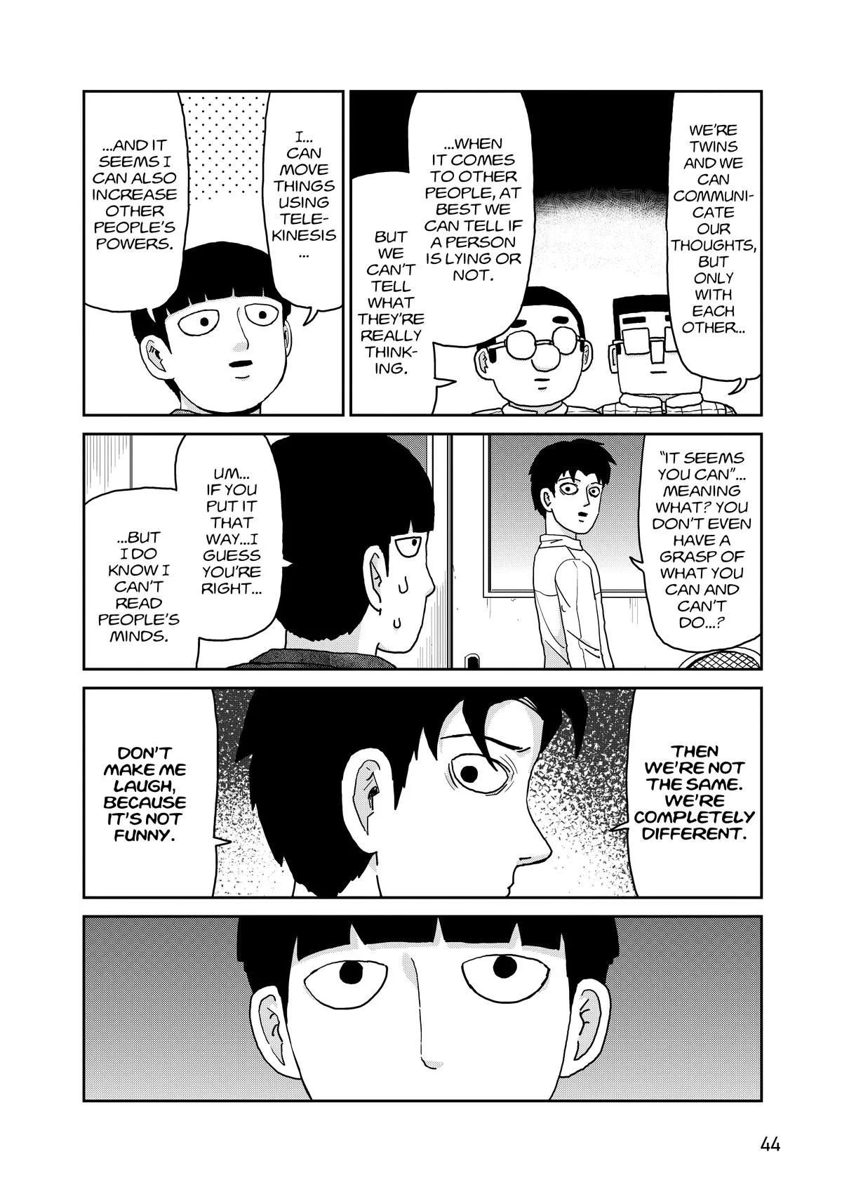 Mob Psycho 100, chapter 98, page 45