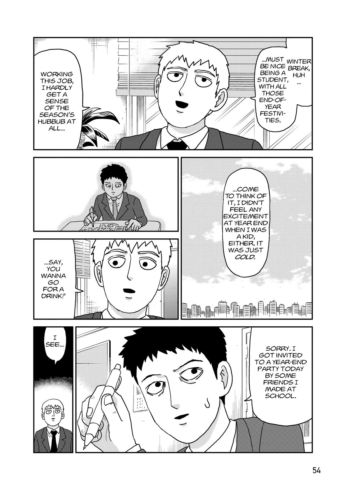 Mob Psycho 100, chapter 98, page 55