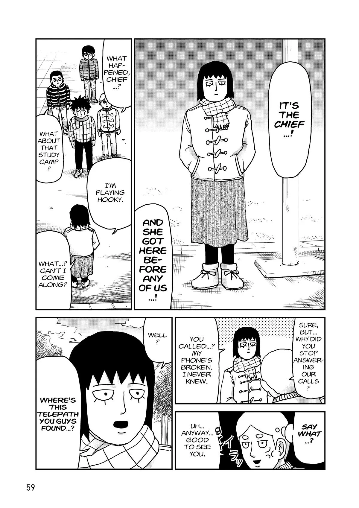 Mob Psycho 100, chapter 98, page 60