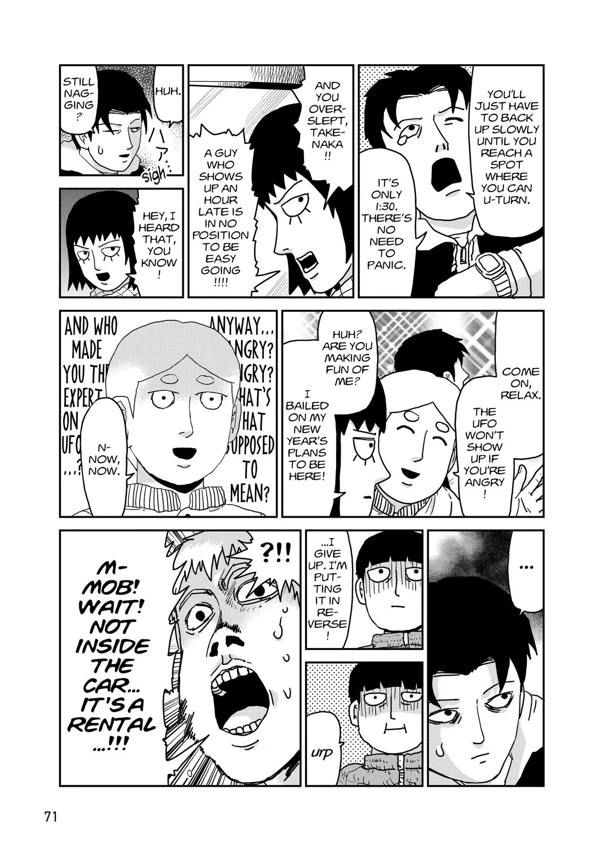 Mob Psycho 100, chapter 98, page 72