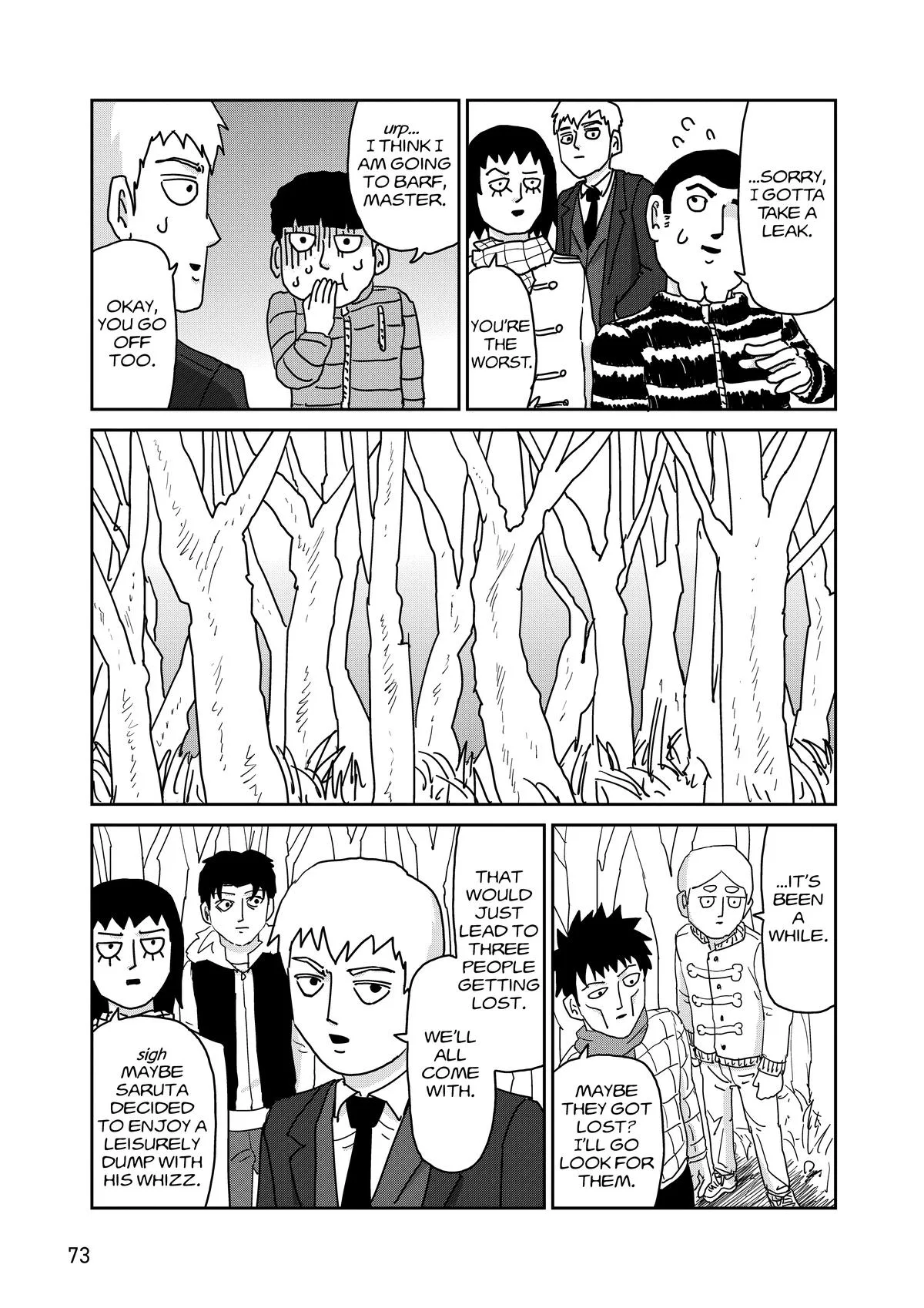Mob Psycho 100, chapter 98, page 74