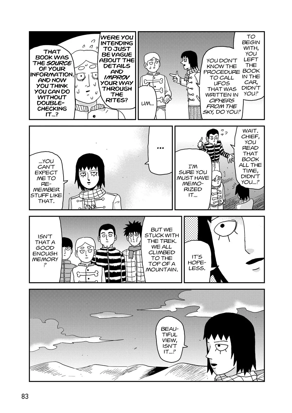 Mob Psycho 100, chapter 98, page 84