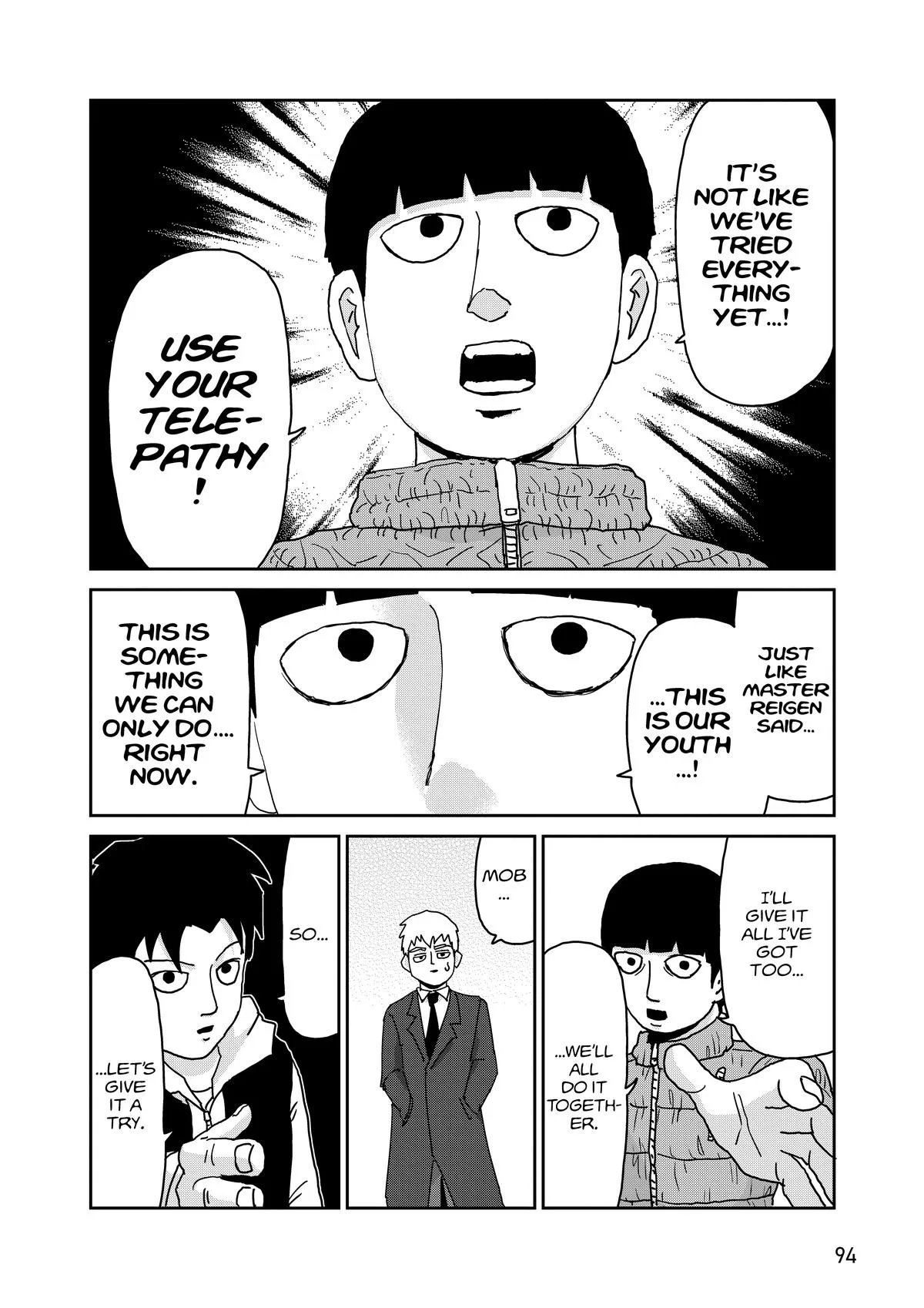 Mob Psycho 100, chapter 98, page 95