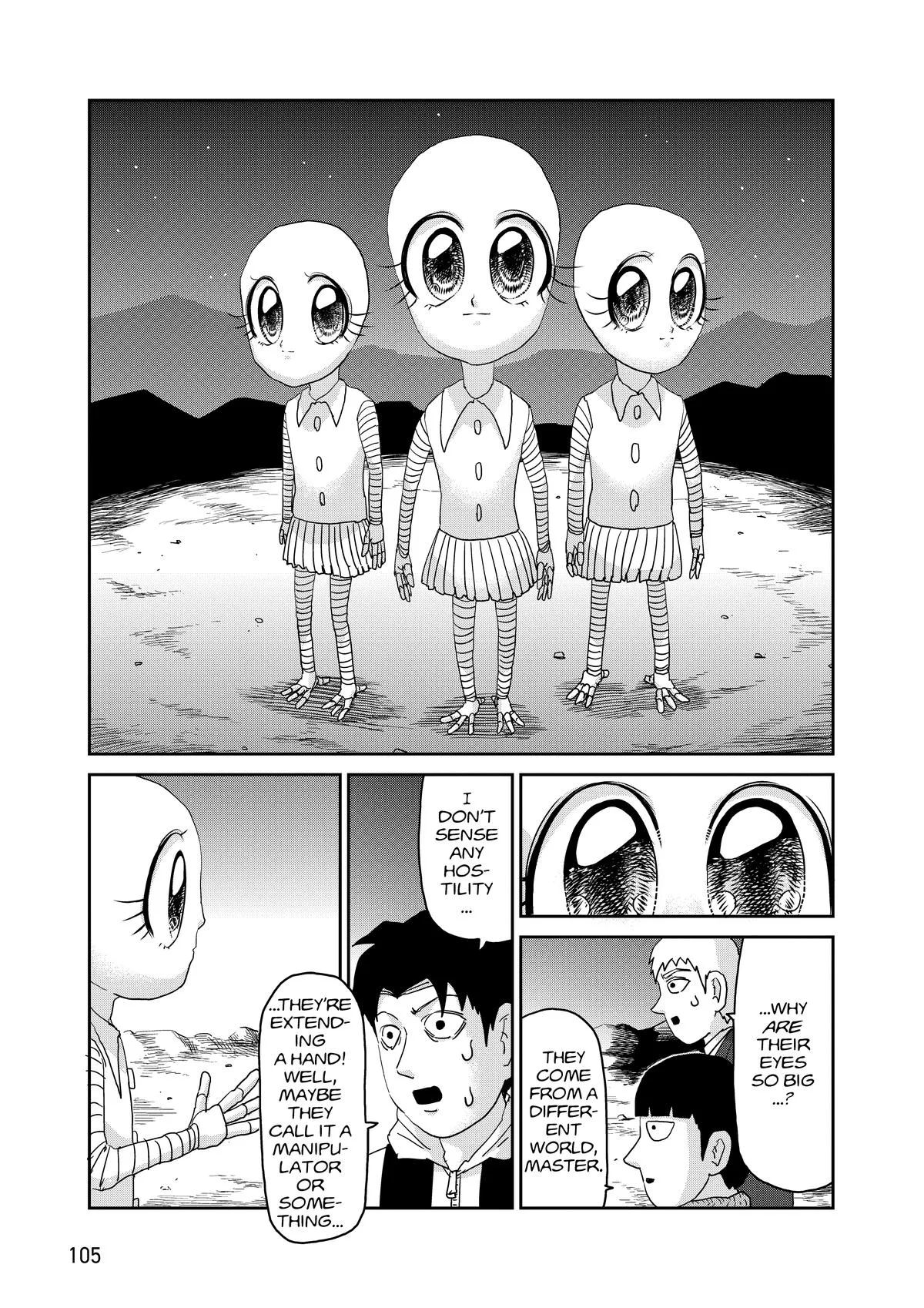 Mob Psycho 100, chapter 98, page 105