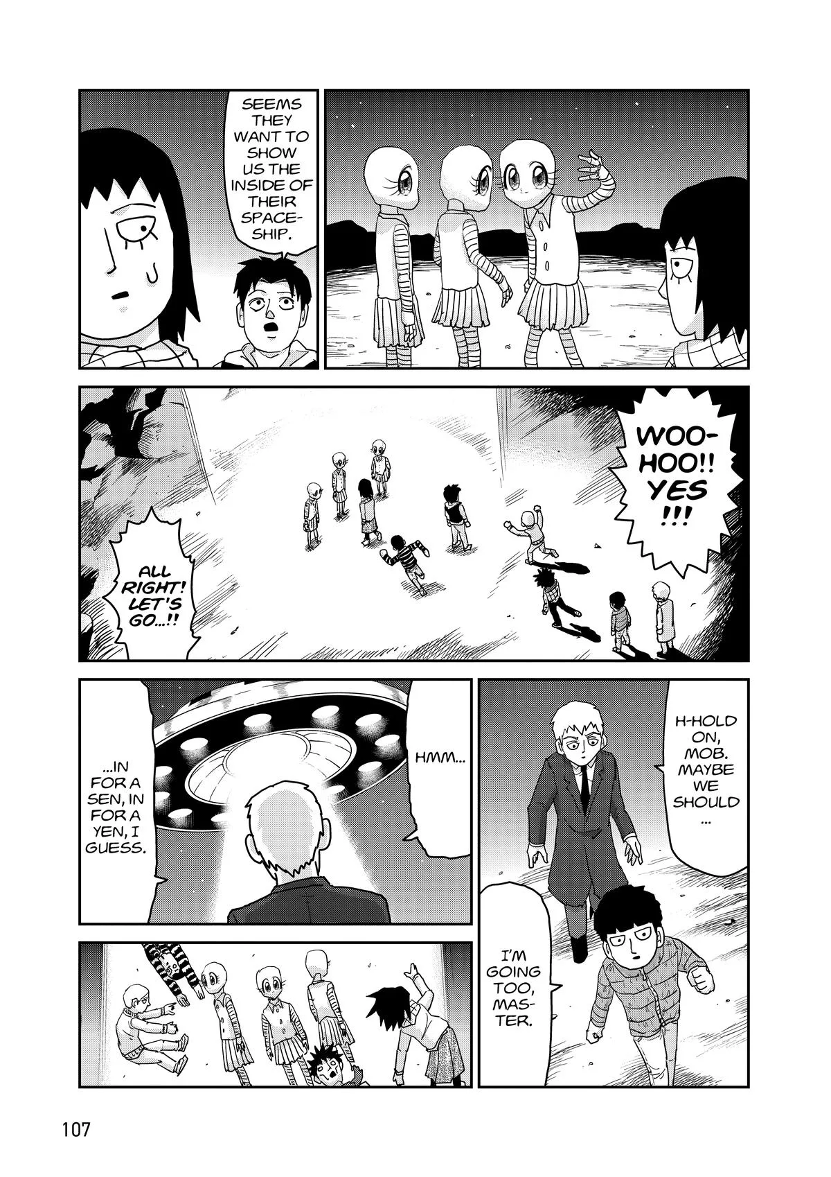 Mob Psycho 100, chapter 98, page 107
