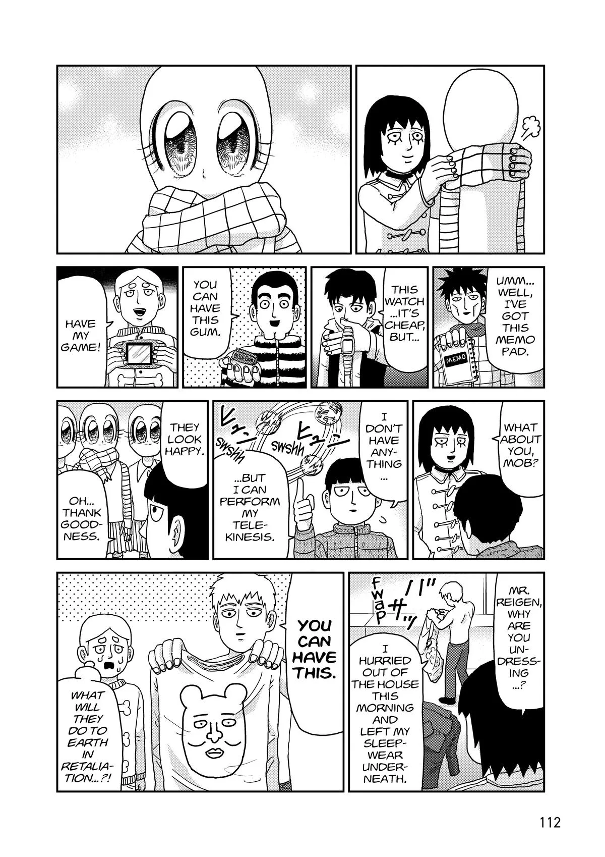 Mob Psycho 100, chapter 98, page 112