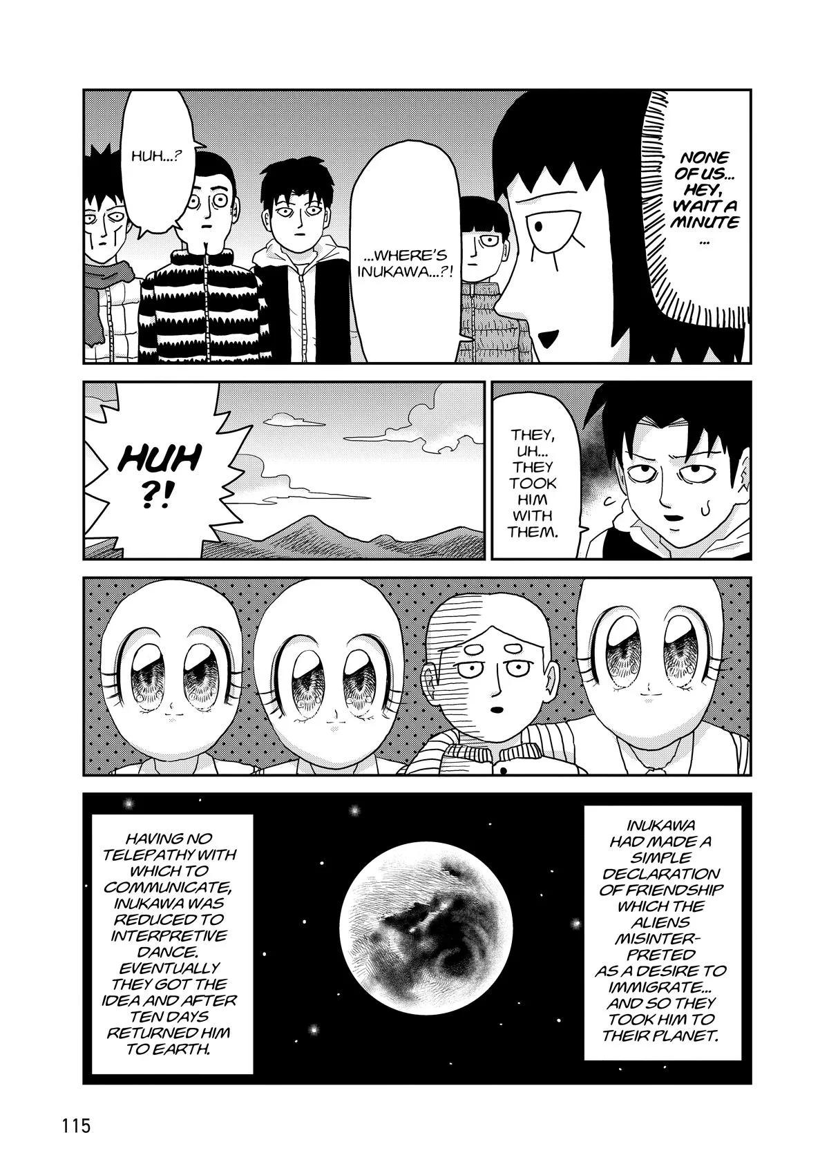 Mob Psycho 100, chapter 98, page 115