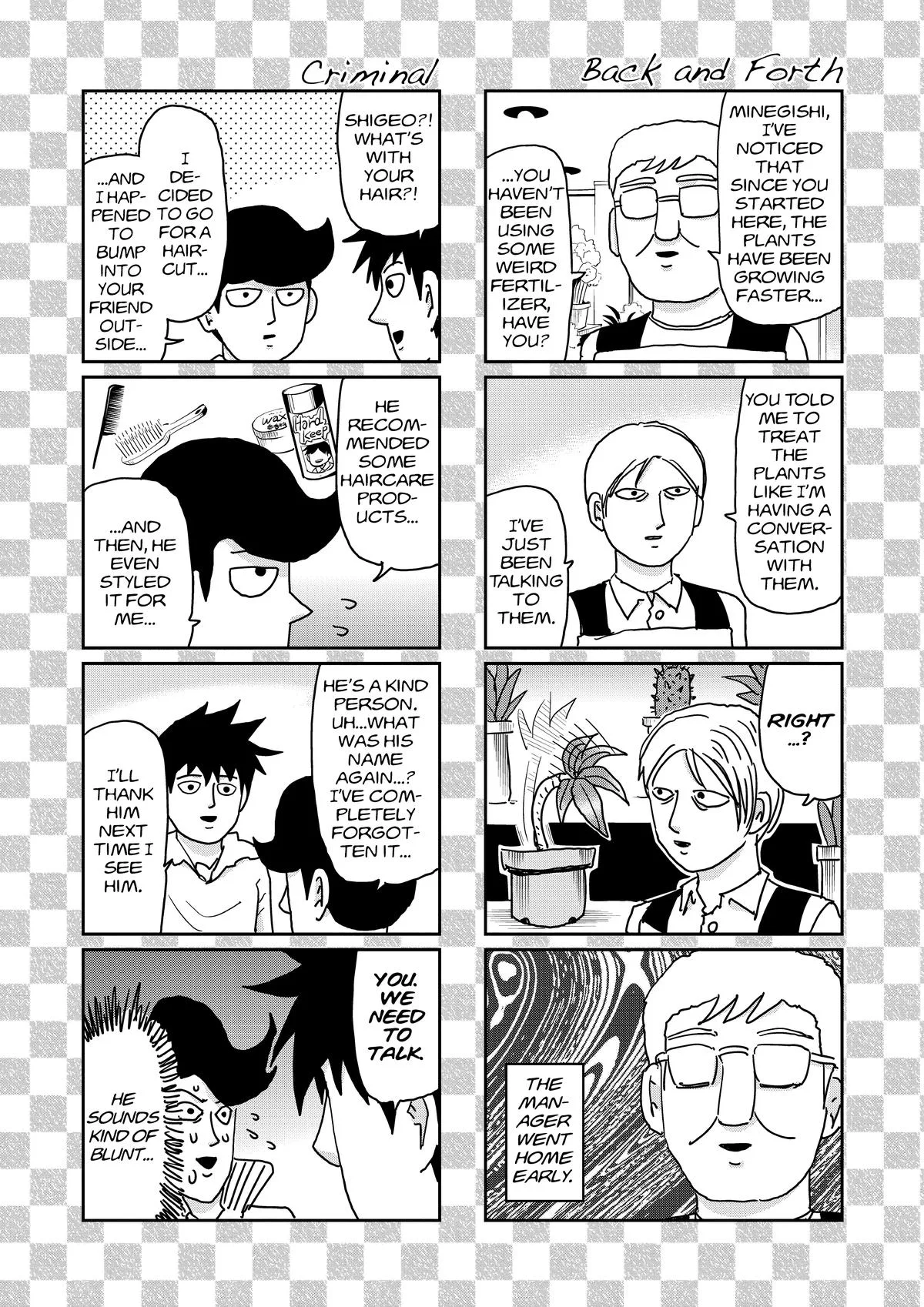 Mob Psycho 100, chapter 99.5, page 20