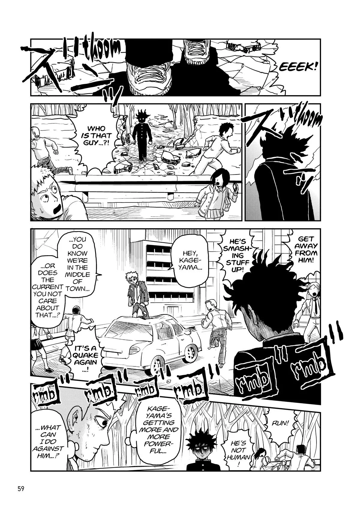 Mob Psycho 100, chapter 100, page 59