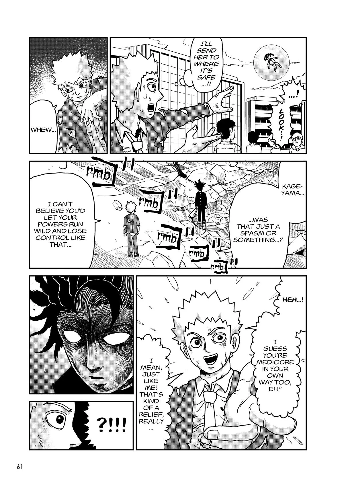 Mob Psycho 100, chapter 100, page 61
