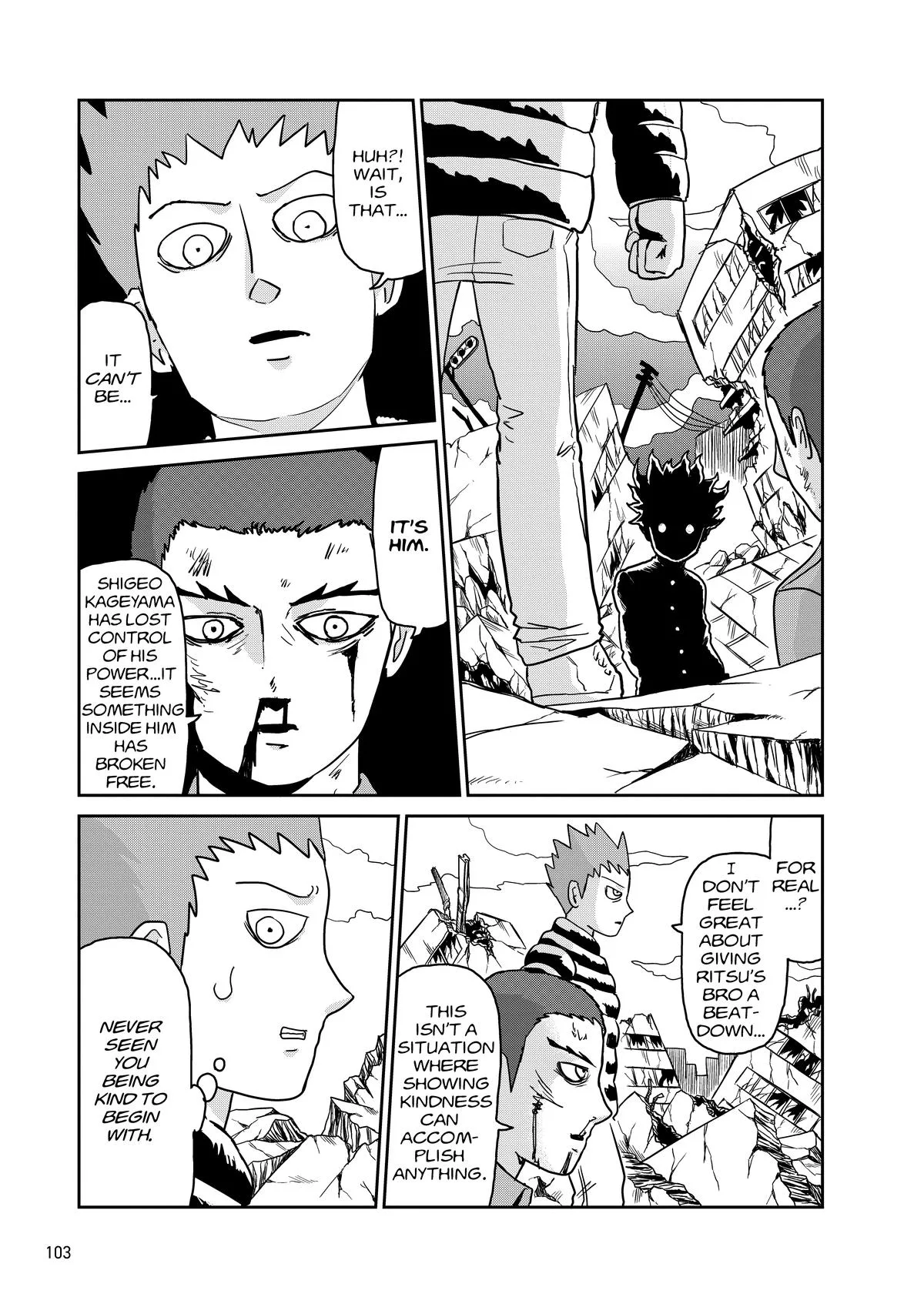 Mob Psycho 100, chapter 100, page 102