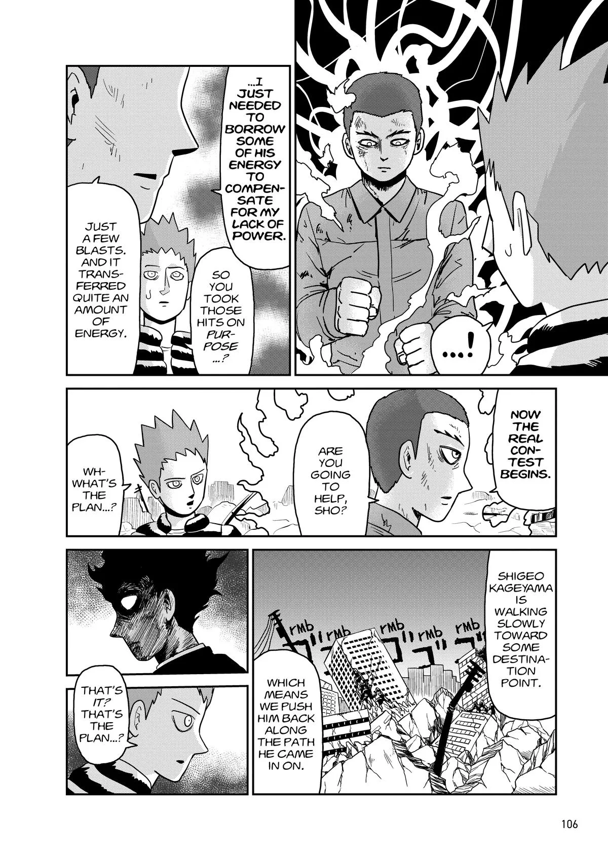 Mob Psycho 100, chapter 100, page 105