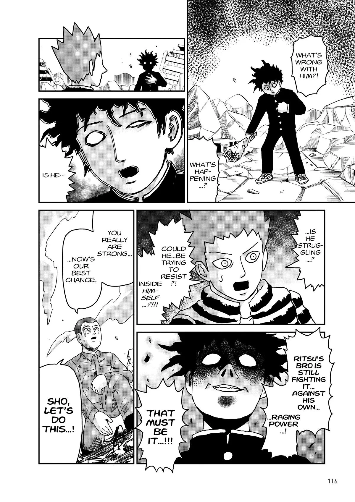 Mob Psycho 100, chapter 100, page 115