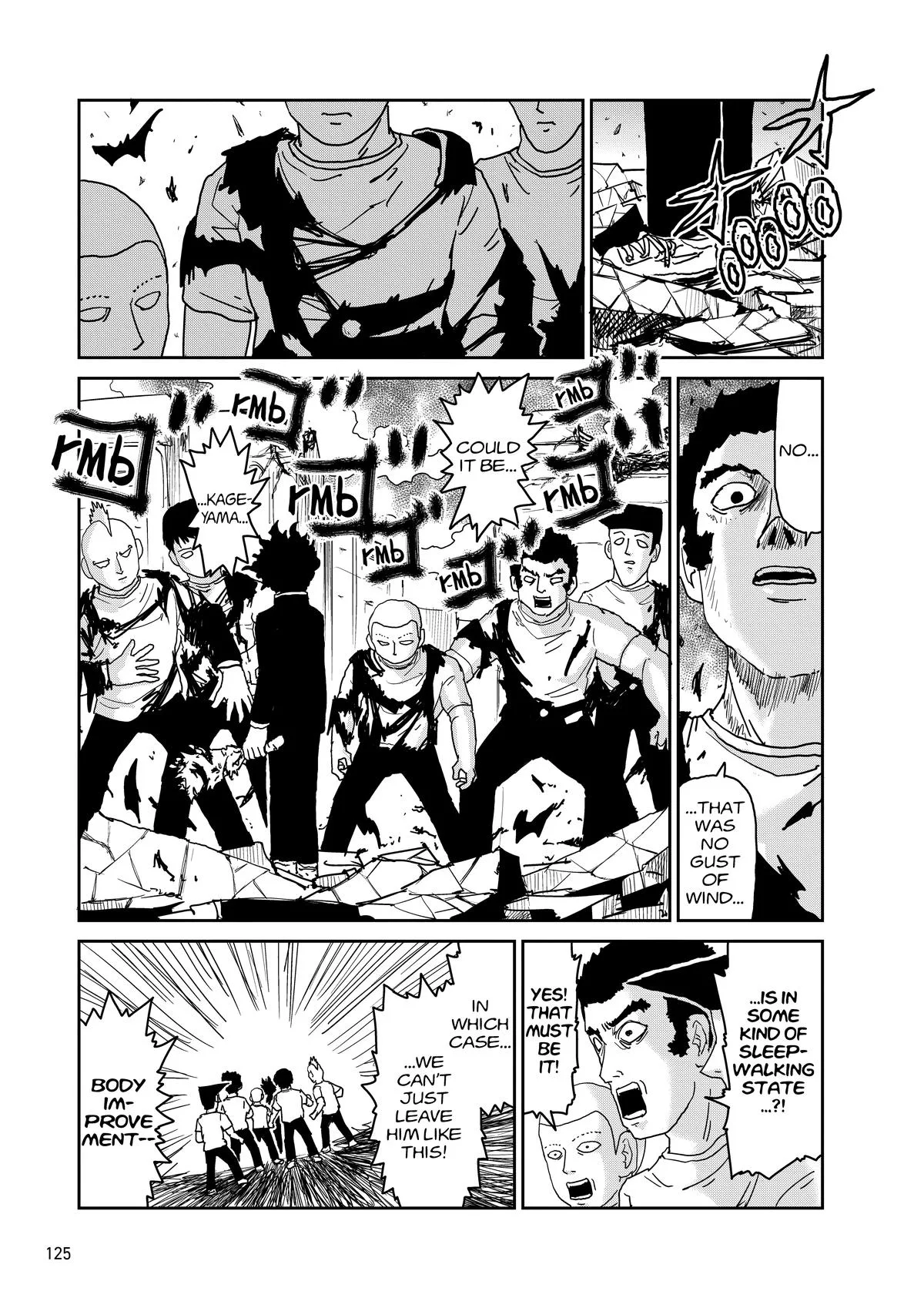 Mob Psycho 100, chapter 100, page 124
