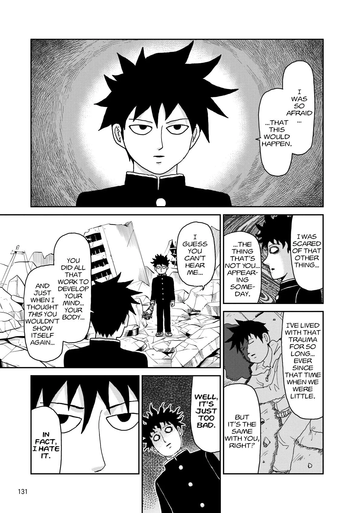 Mob Psycho 100, chapter 100, page 130
