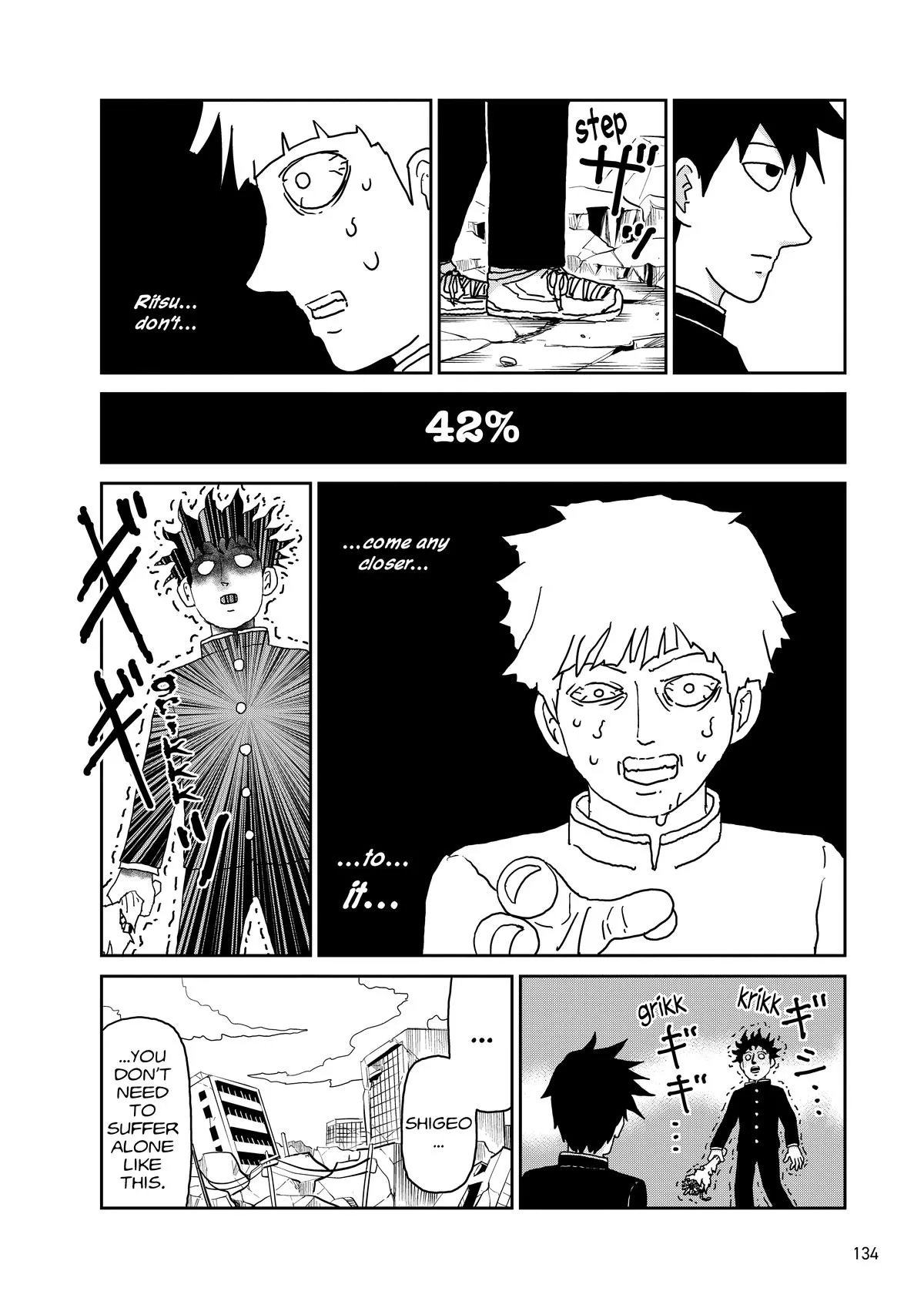 Mob Psycho 100, chapter 100, page 133
