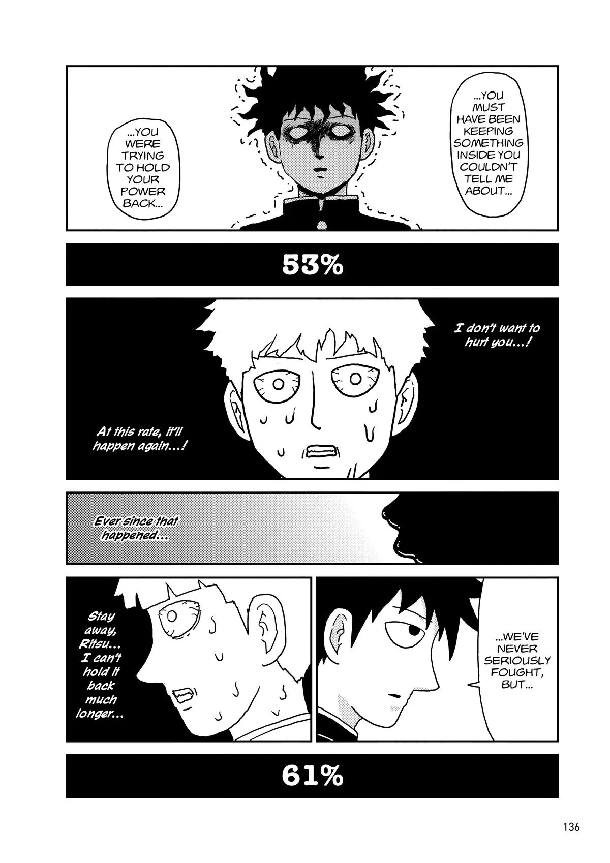 Mob Psycho 100, chapter 100, page 135