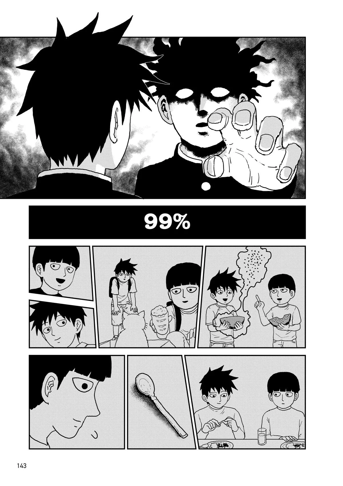 Mob Psycho 100, chapter 100, page 142