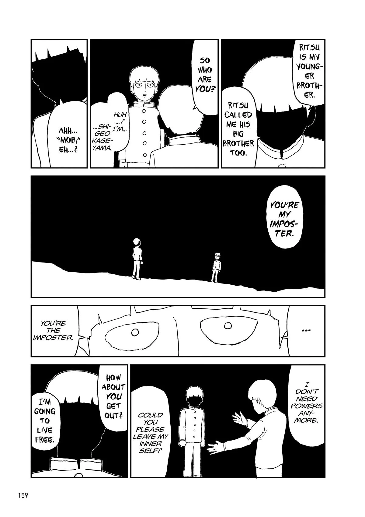 Mob Psycho 100, chapter 100, page 158