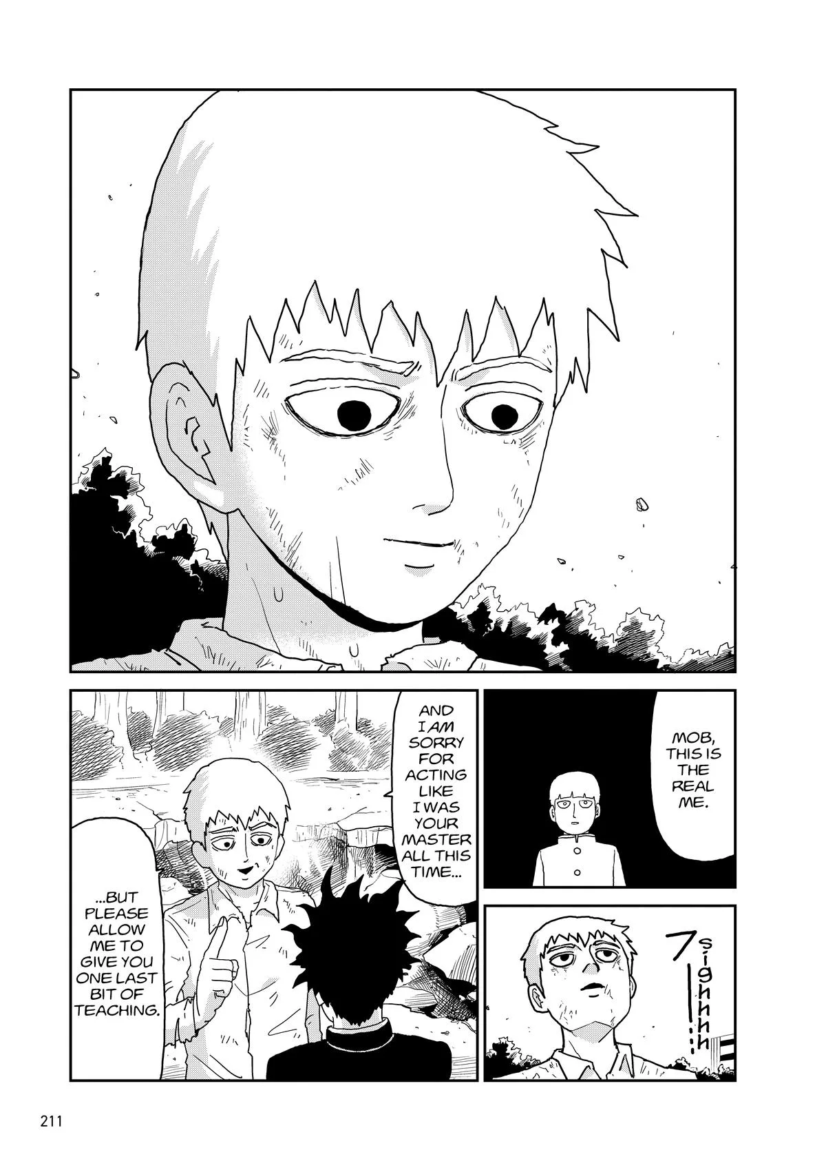 Mob Psycho 100, chapter 100, page 210