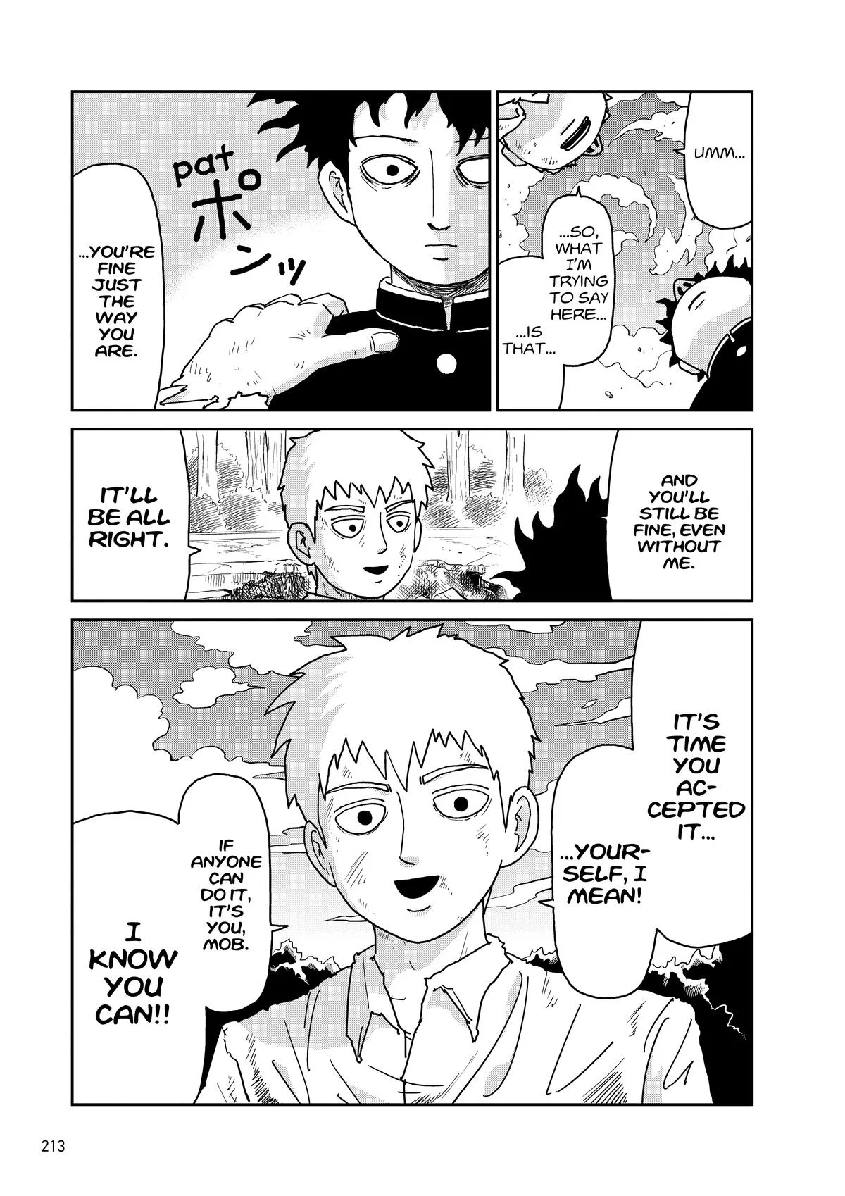 Mob Psycho 100, chapter 100, page 212