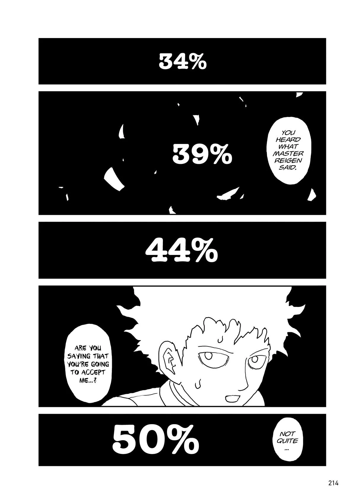 Mob Psycho 100, chapter 100, page 213