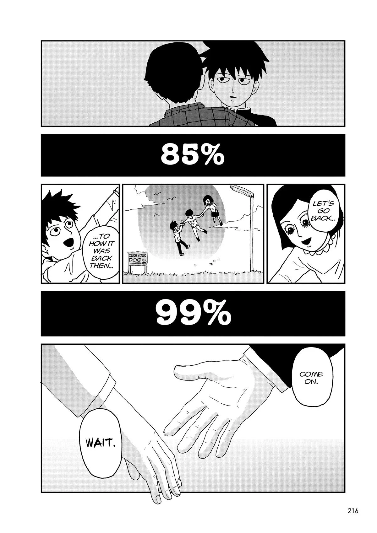 Mob Psycho 100, chapter 100, page 215
