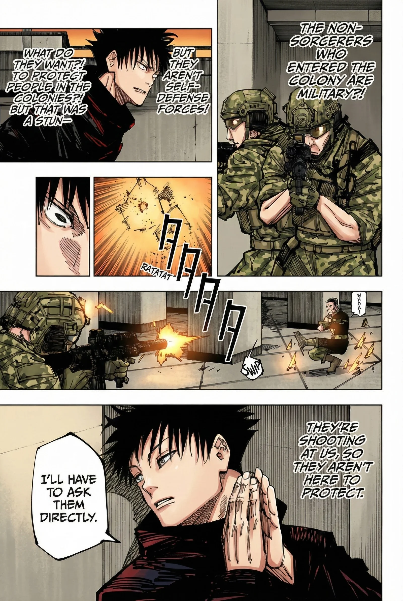 Jujutsu Kaisen Colored Manga JJK, chapter 209, page 18