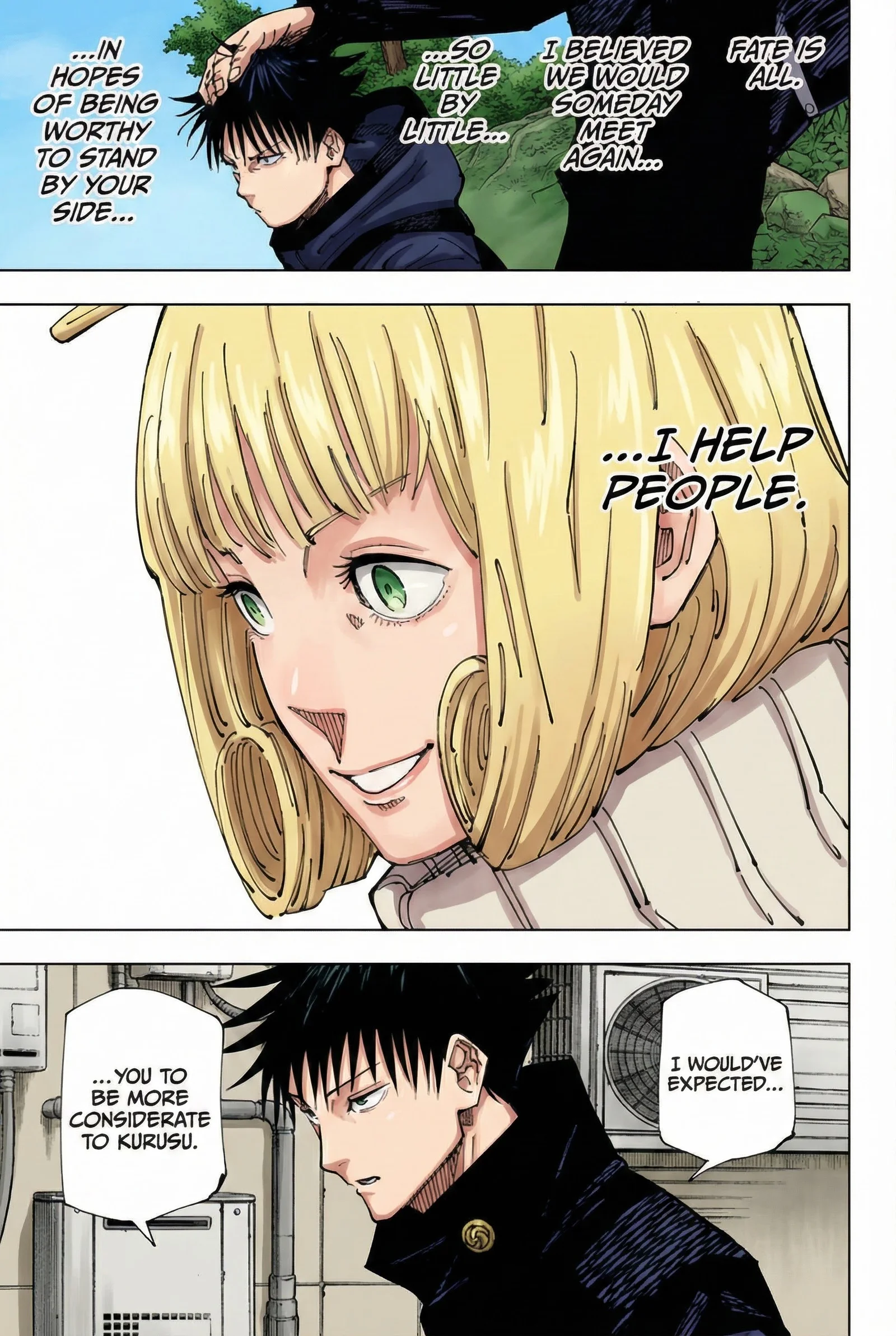 Jujutsu Kaisen Colored Manga JJK, chapter 210, page 17