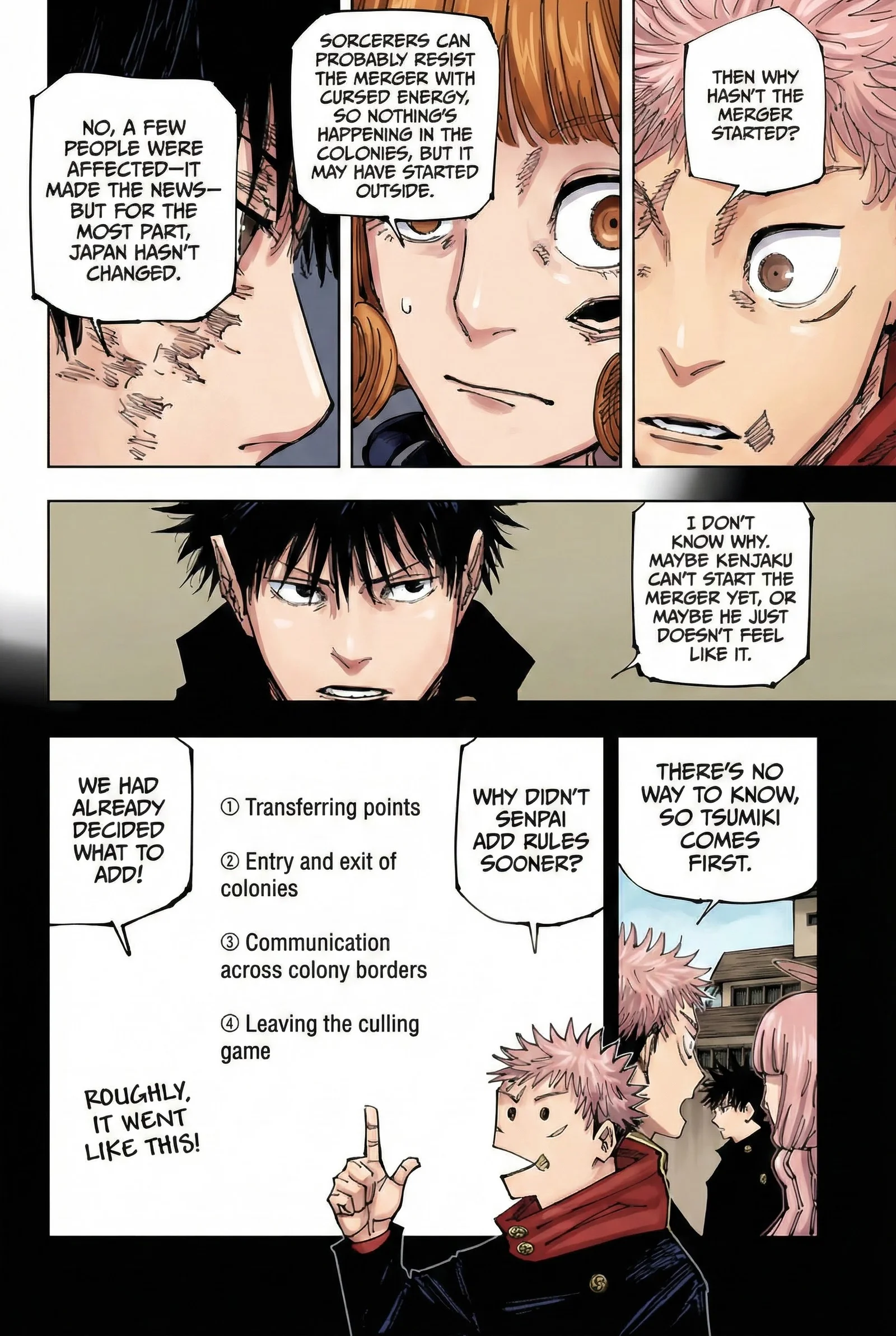 Jujutsu Kaisen Colored Manga JJK, chapter 211, page 6