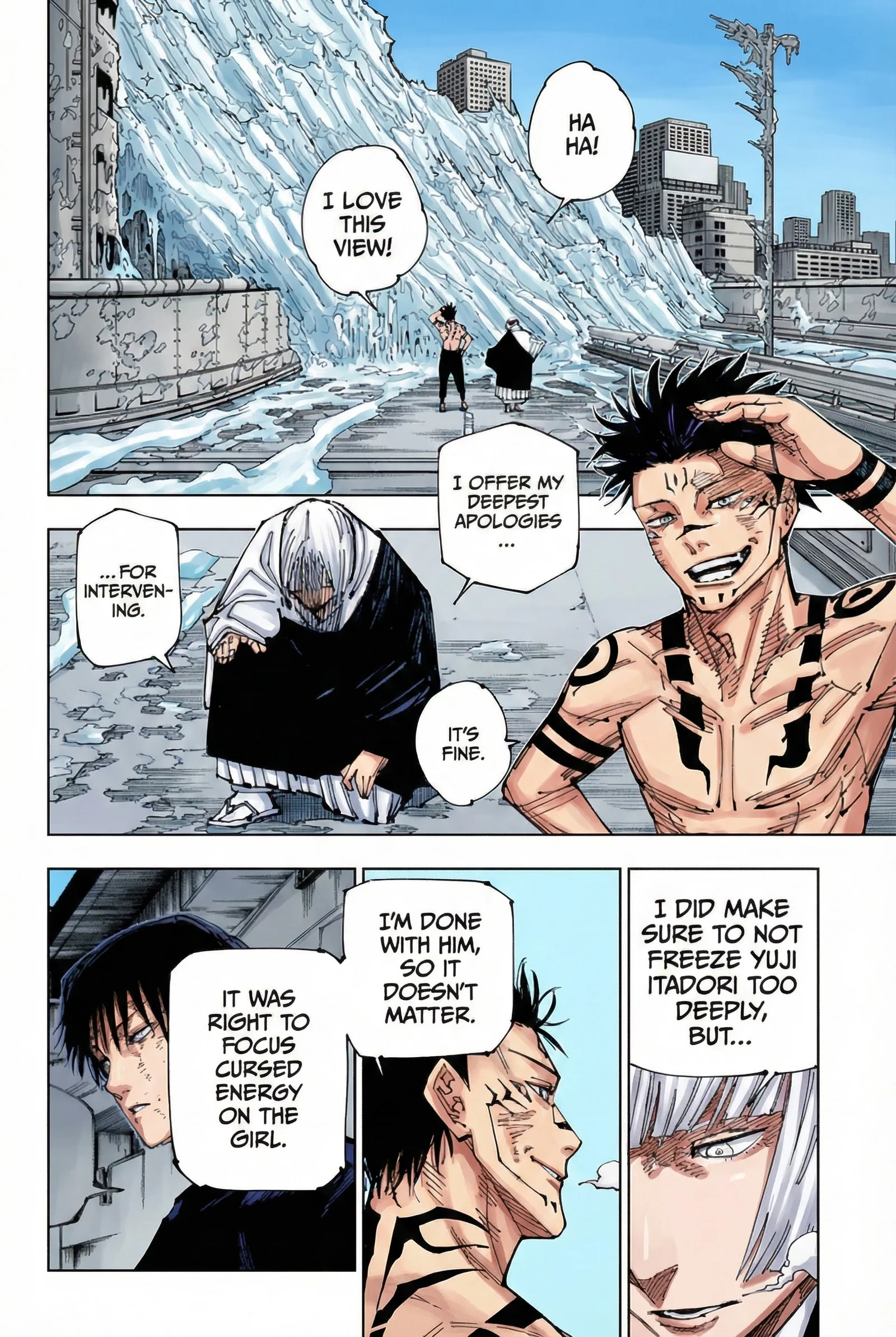 Jujutsu Kaisen Colored Manga JJK, chapter 215, page 16