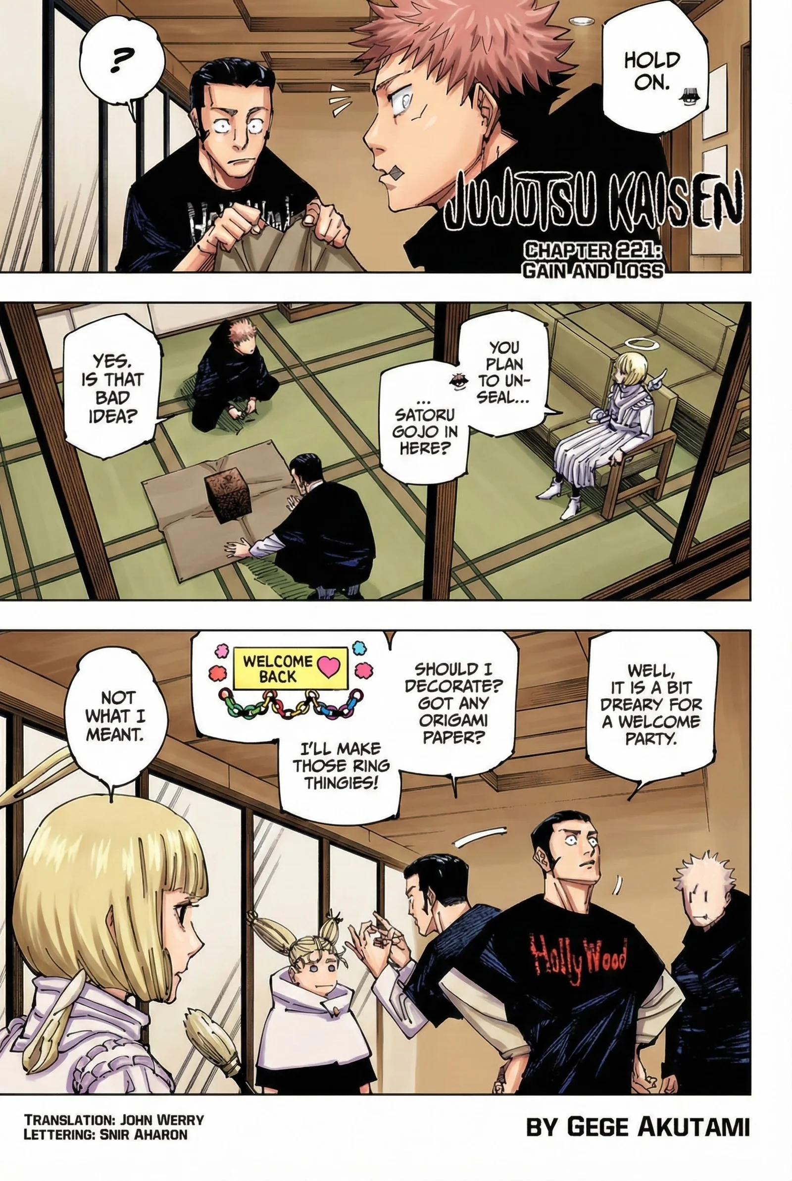 Jujutsu Kaisen Colored Manga JJK, chapter 221, page 1